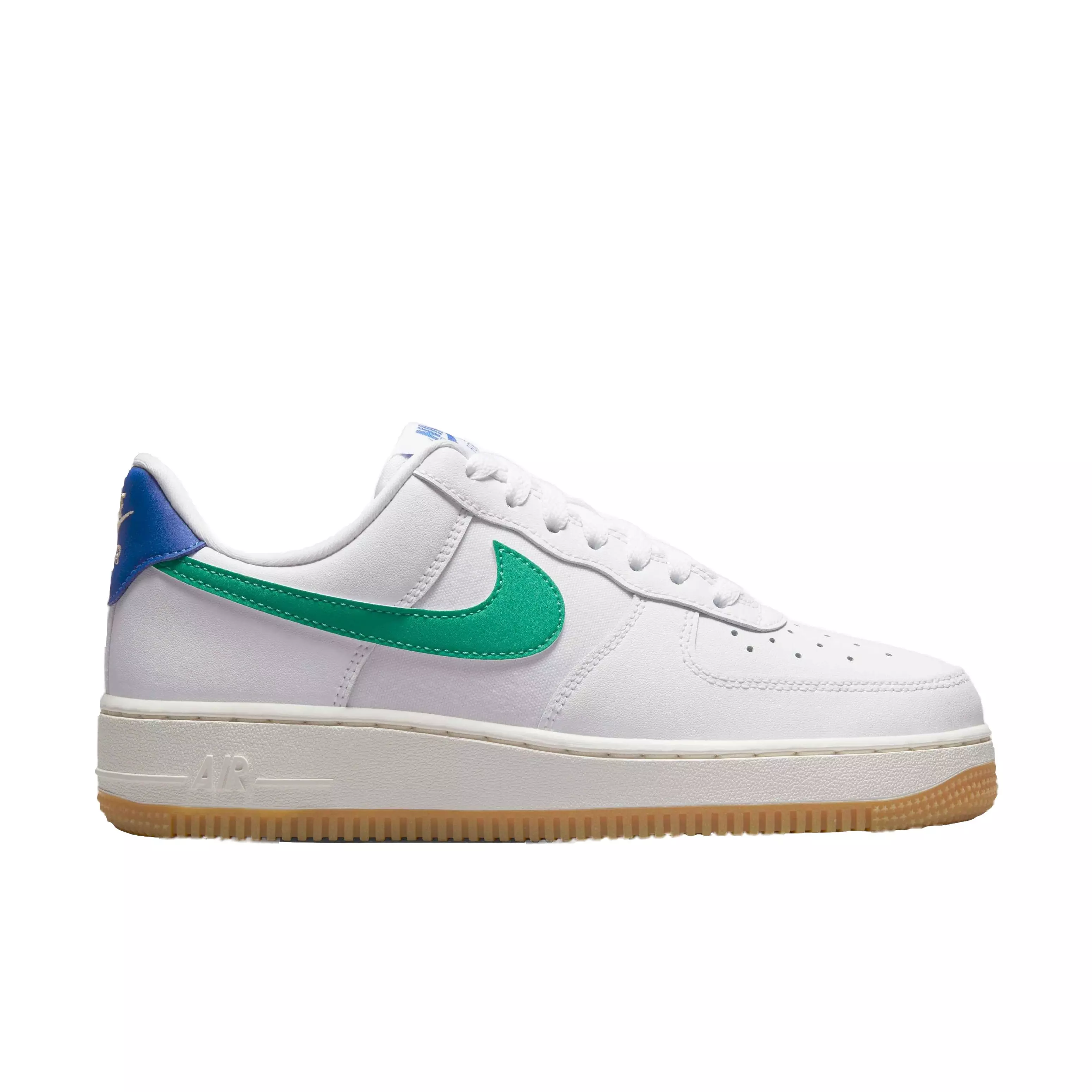 Nike Air Force 1 '07 "White/Stadium Green/Game Royal/Sanddrift" Women's Shoe - WHITE/GREEN/ROYAL/SANDDRIFT