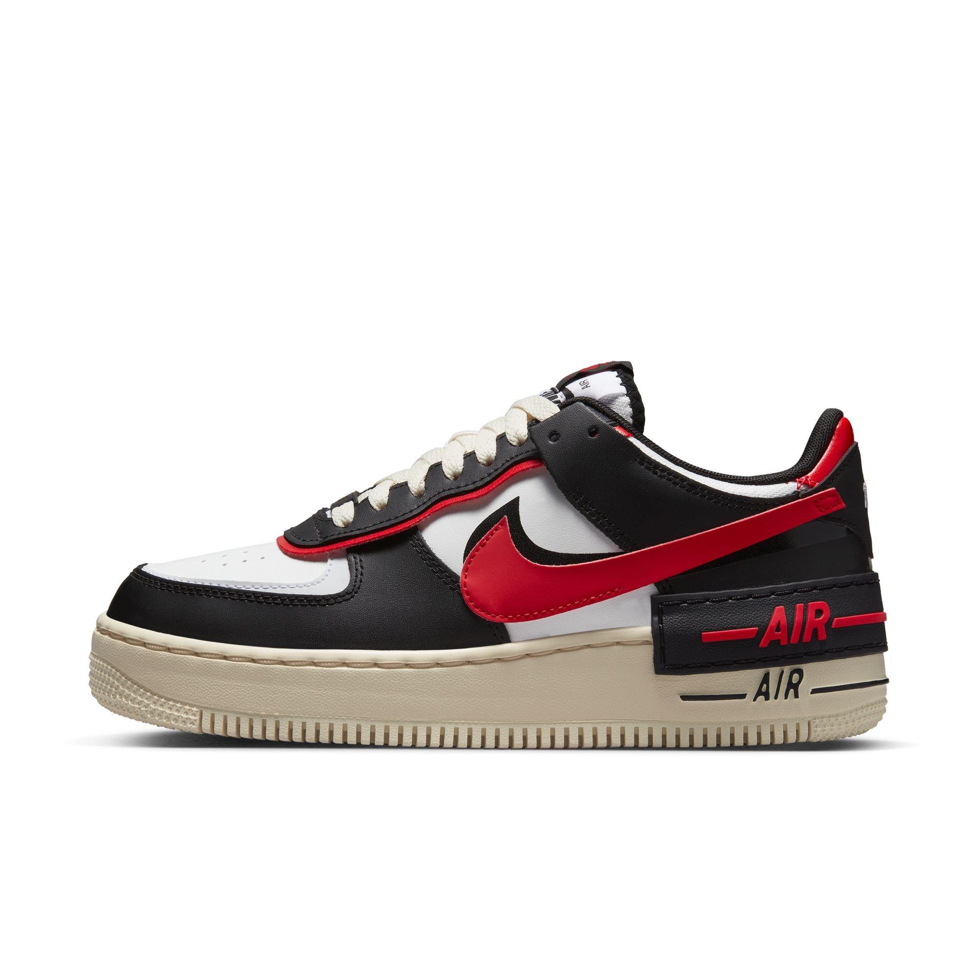 Nike Air Force 1 Shadow "Summit White/University Red/Black" Women's Shoe - BLACK/WHITE/RED Thumbnail View 4