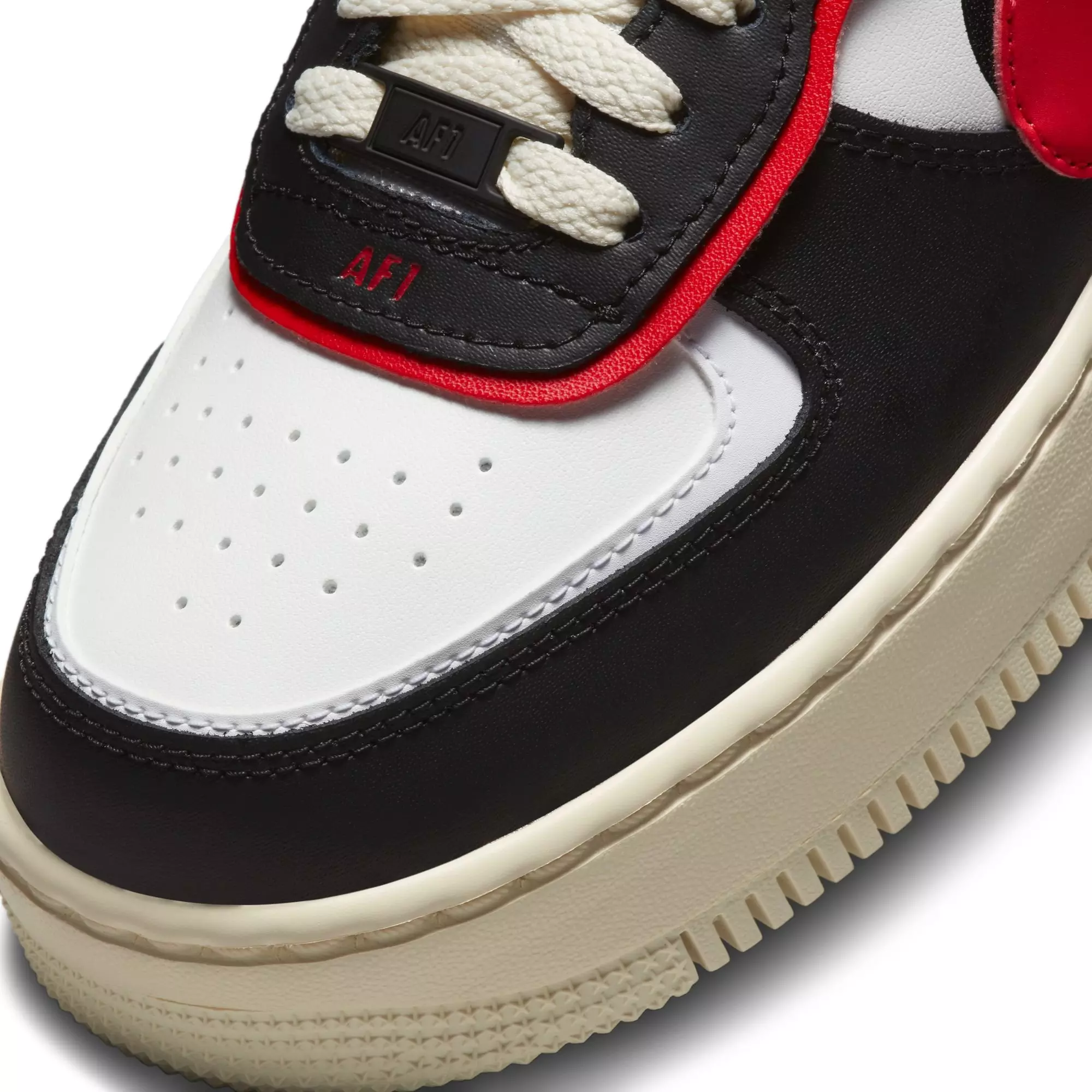 Nike Air Force 1 Shadow "Summit White/University Red/Black" Women's Shoe - BLACK/WHITE/RED