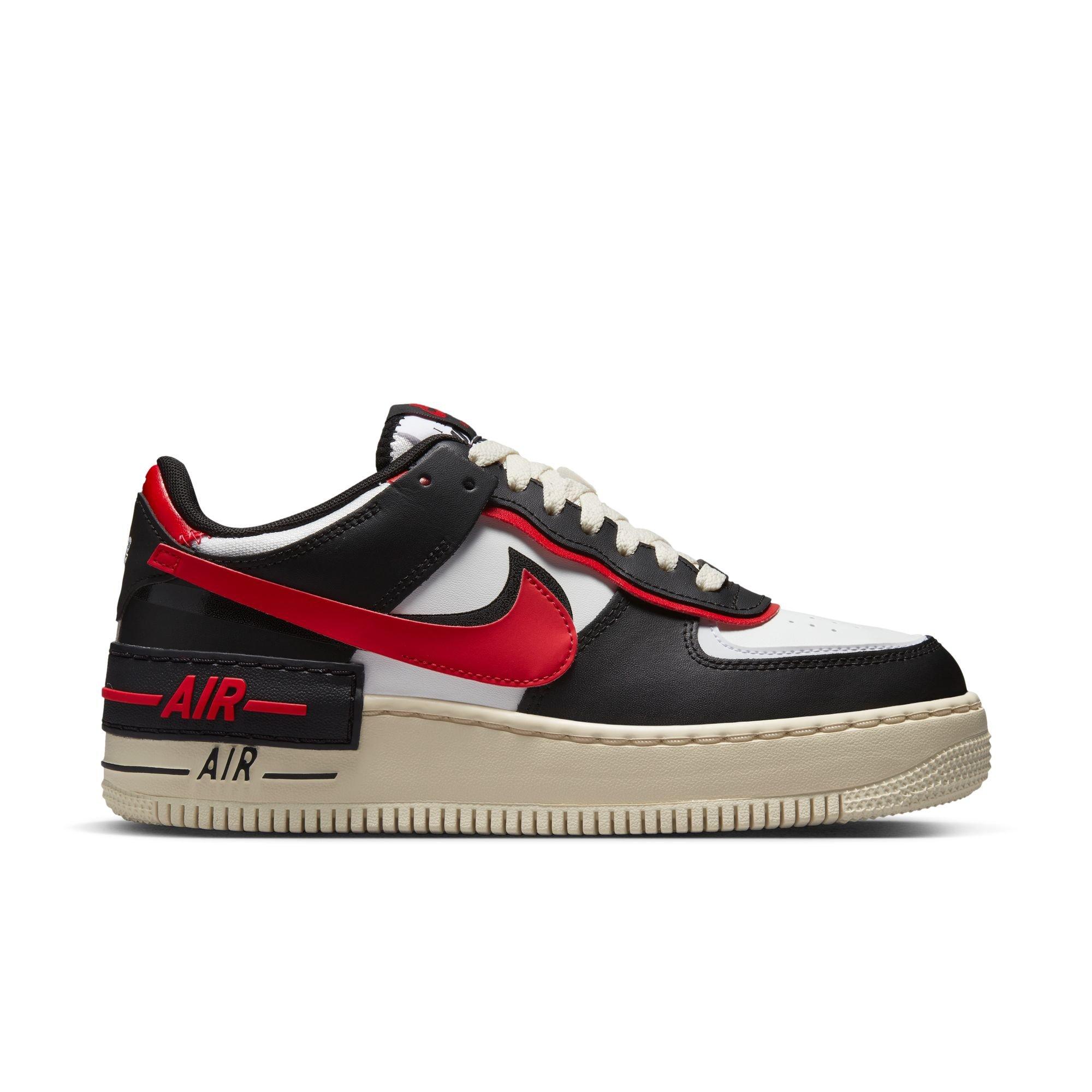 Air force 1s on sale white and red