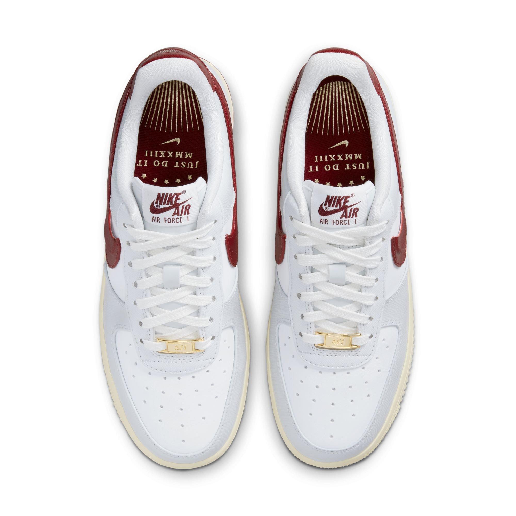 Nike Air Force 1 Low Photon Dust Team Red Womens Lifestyle Shoes