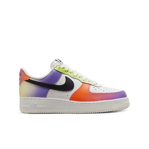 Nike Air Force 1 LV8 White/Black/Vivid Purple/Light Menta Grade School  Boys' Shoe - Hibbett