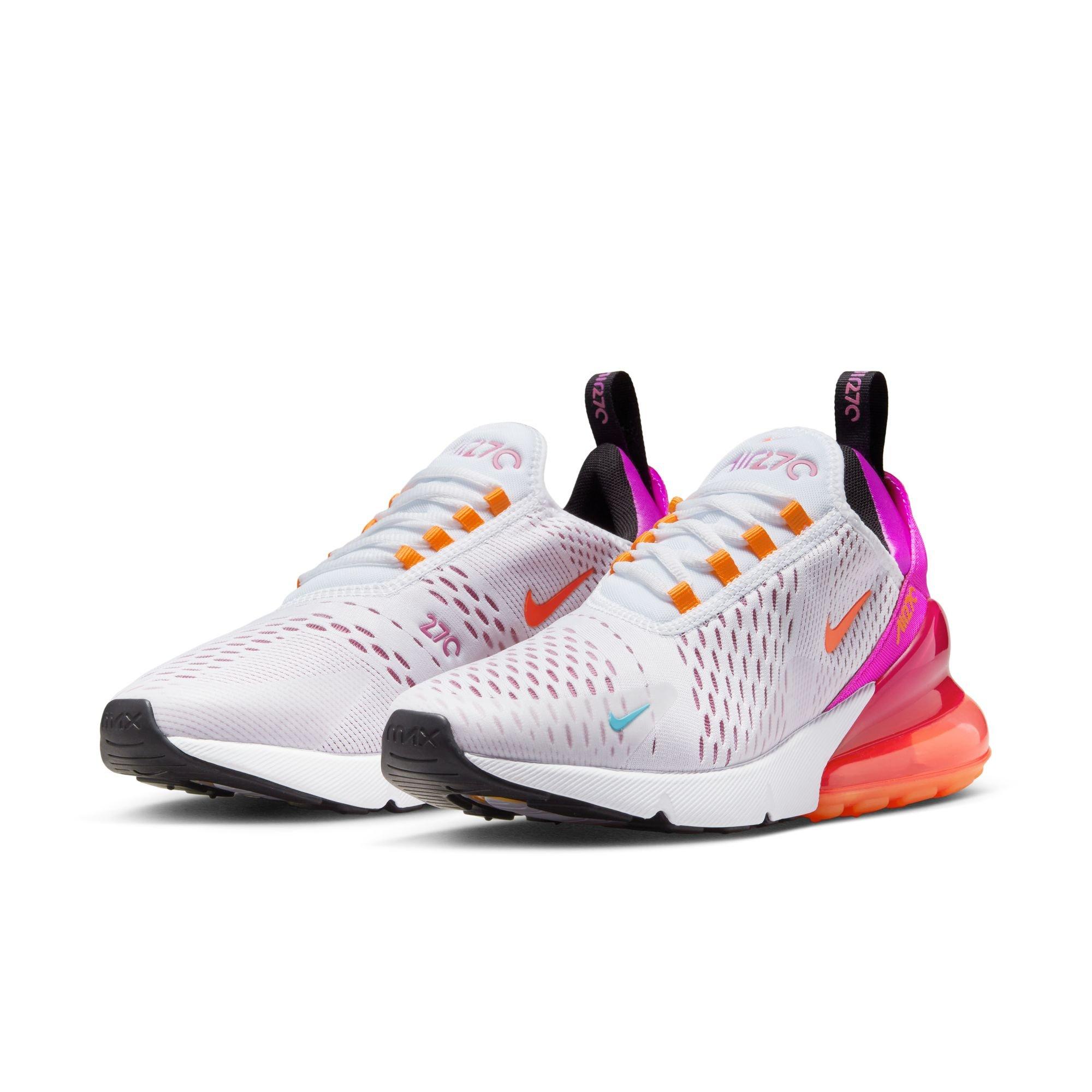 Nike Air Max 270 White/Bright Crimson/Fuchsia Dream Women's Shoe