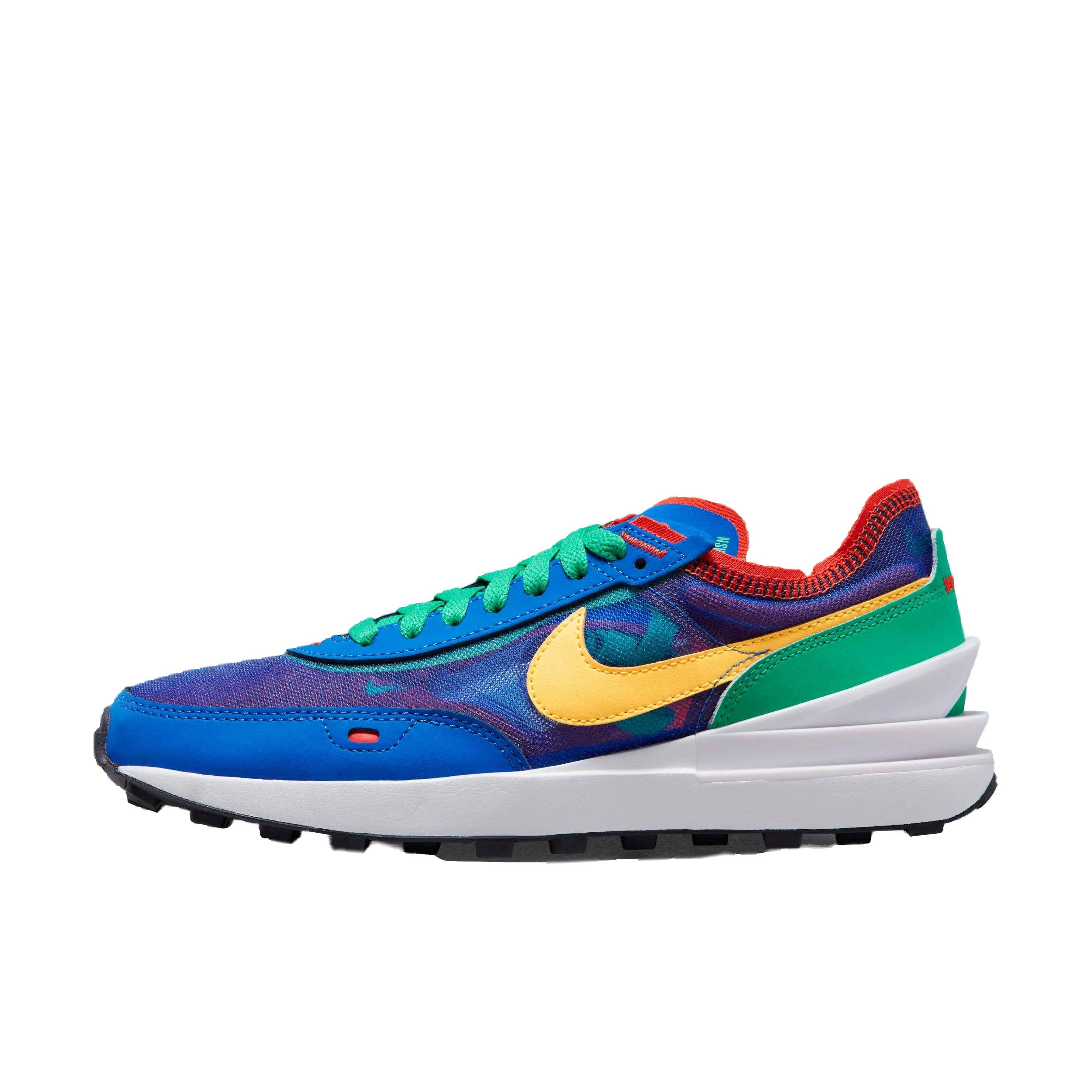 Nike Waffle One "Game Royal/Citron Pulse/Stadium Green" Women's Shoe - ROYAL/CITRON/GREEN Thumbnail View 2