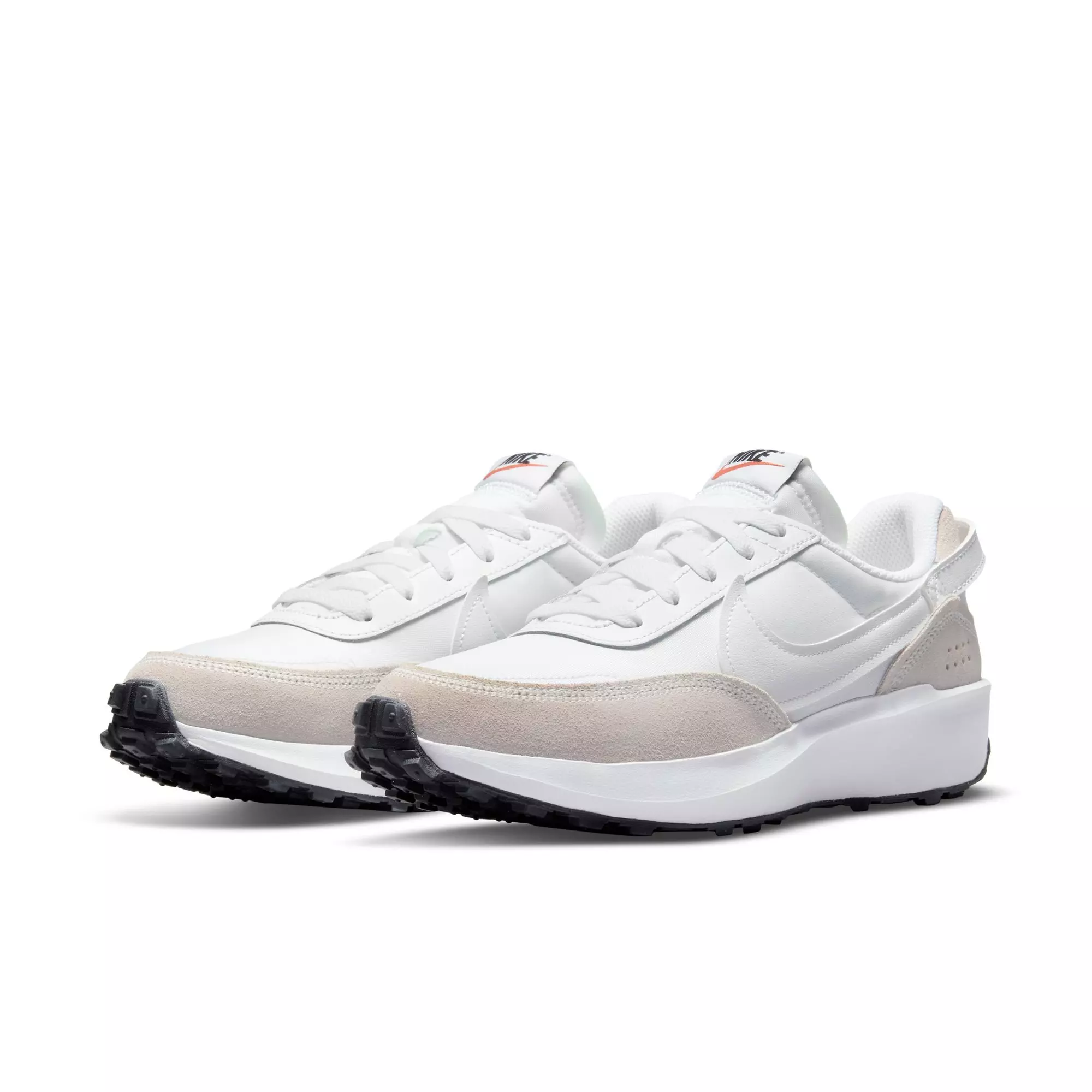 Nike Waffle Debut "White/Black/Orange" Women's Shoe - WHITE/BLACK