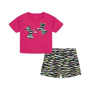Under Armour Little Girls' Same Wavelength Short Set