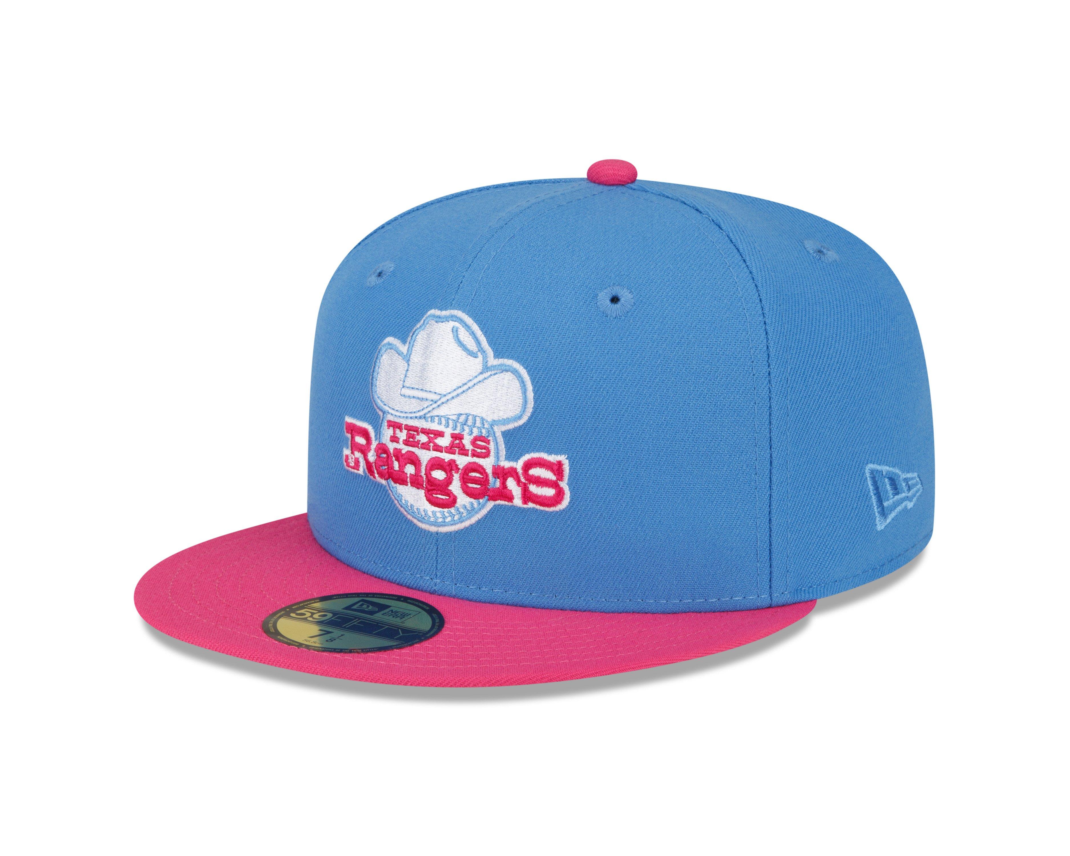 New Era 59FIFTY Texas Rangers Alternate 2 Authentic Collection on Field Fitted Hat Light Blue