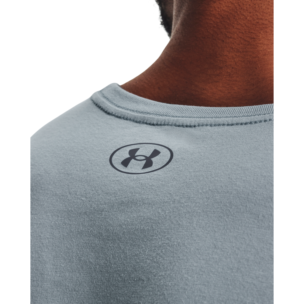 Under Armour Men's GL Foundation Logo Tee-Blue - BLUE Thumbnail View 3