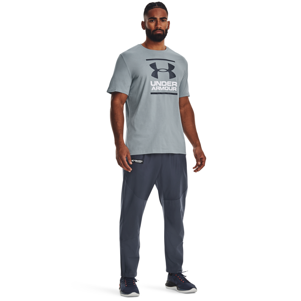 Under Armour Men's GL Foundation Logo Tee-Blue - BLUE Thumbnail View 4