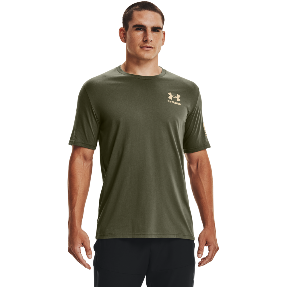 Under Armour Men's Freedom Flag Tee-Green - GREEN Thumbnail View 1
