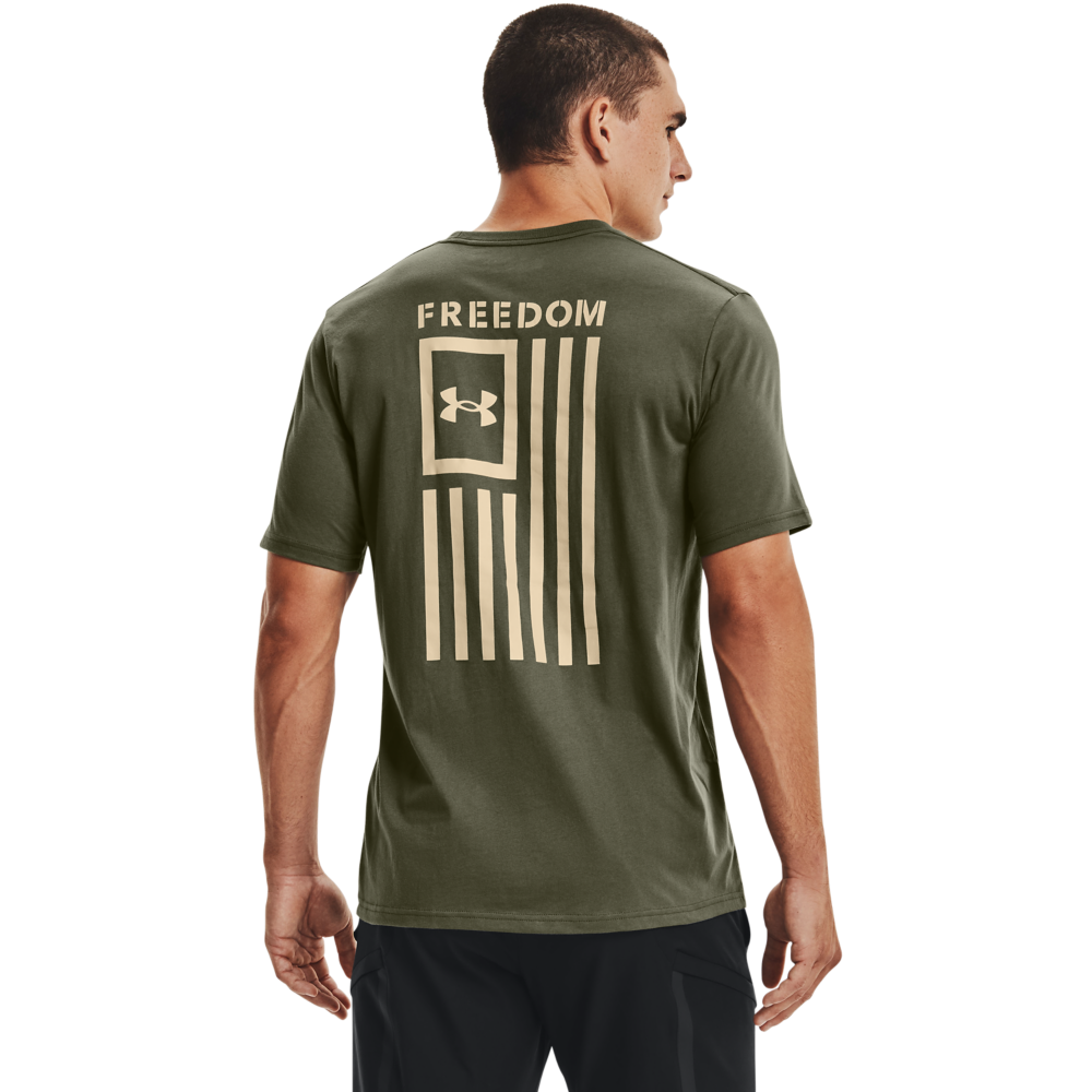 Under Armour Men's Freedom Flag Tee-Green - GREEN Thumbnail View 2