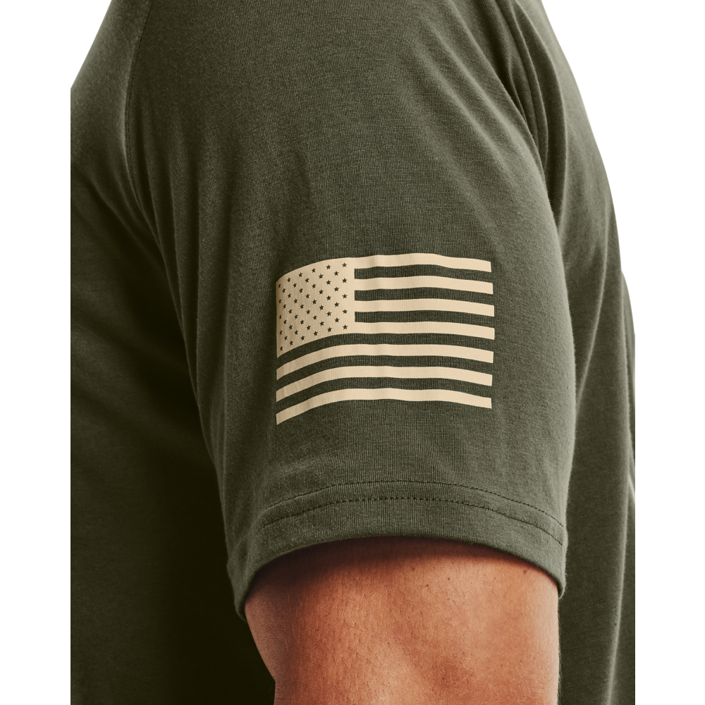 Under Armour Men's Freedom Flag Tee-Green - GREEN Thumbnail View 3