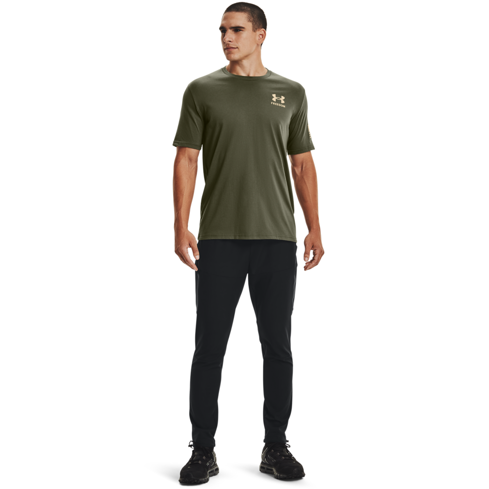 Under Armour Men's Freedom Flag Tee-Green - GREEN Thumbnail View 4