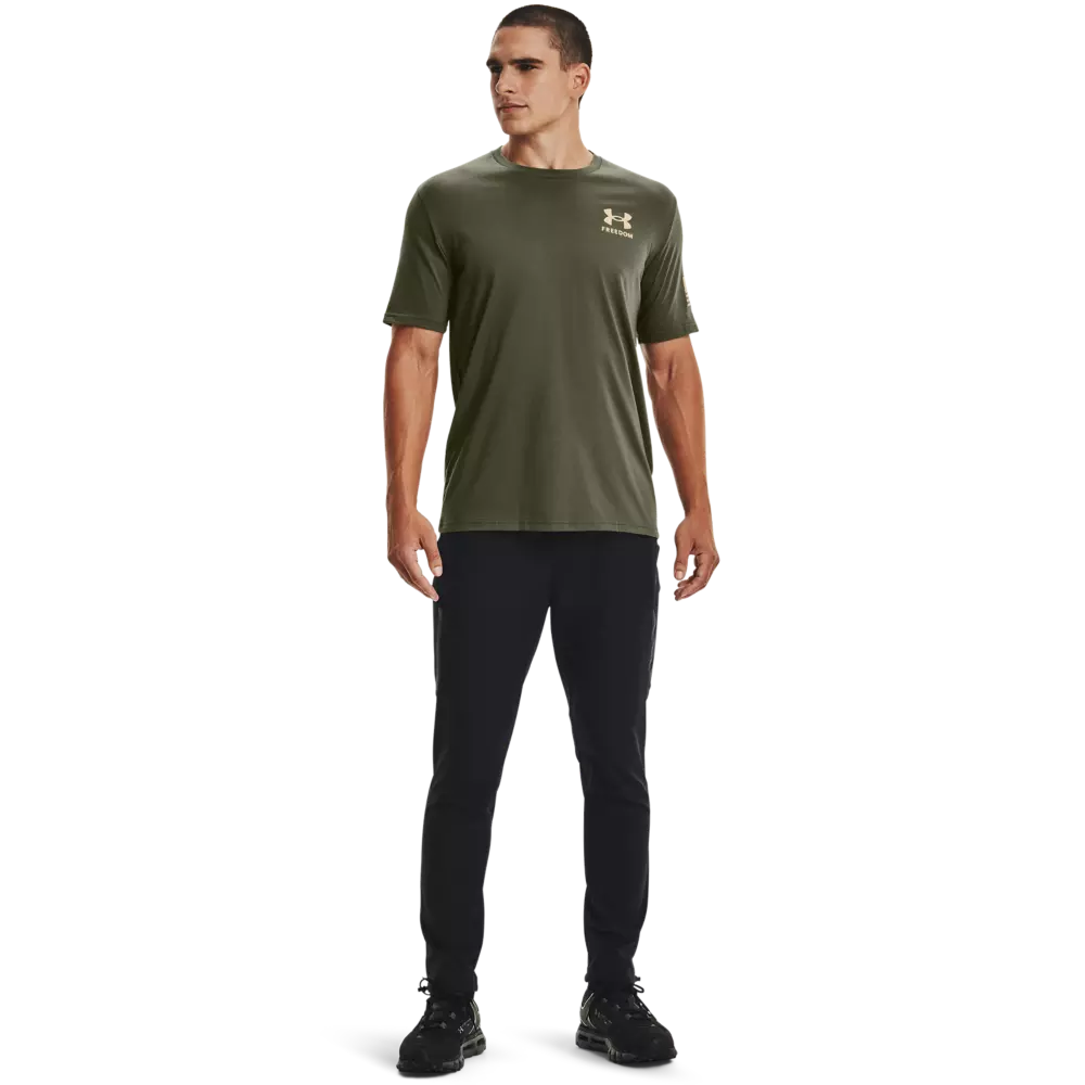 Under Armour Men's Freedom Flag Tee-Green - GREEN