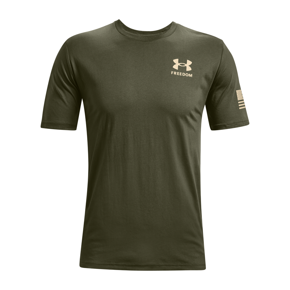 Under Armour Men's Freedom Flag Tee-Green - GREEN Thumbnail View 5
