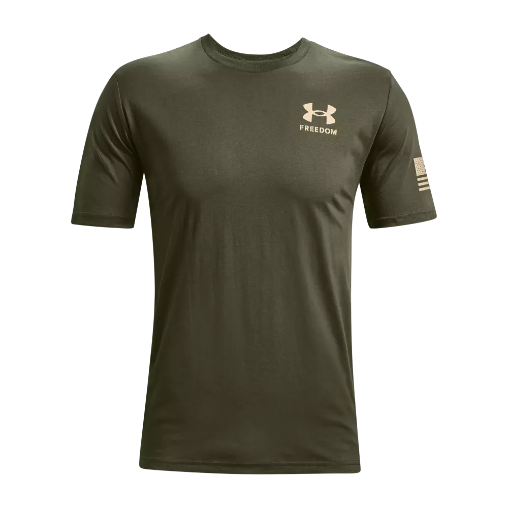 Under Armour Men's Freedom Flag Tee-Green - GREEN
