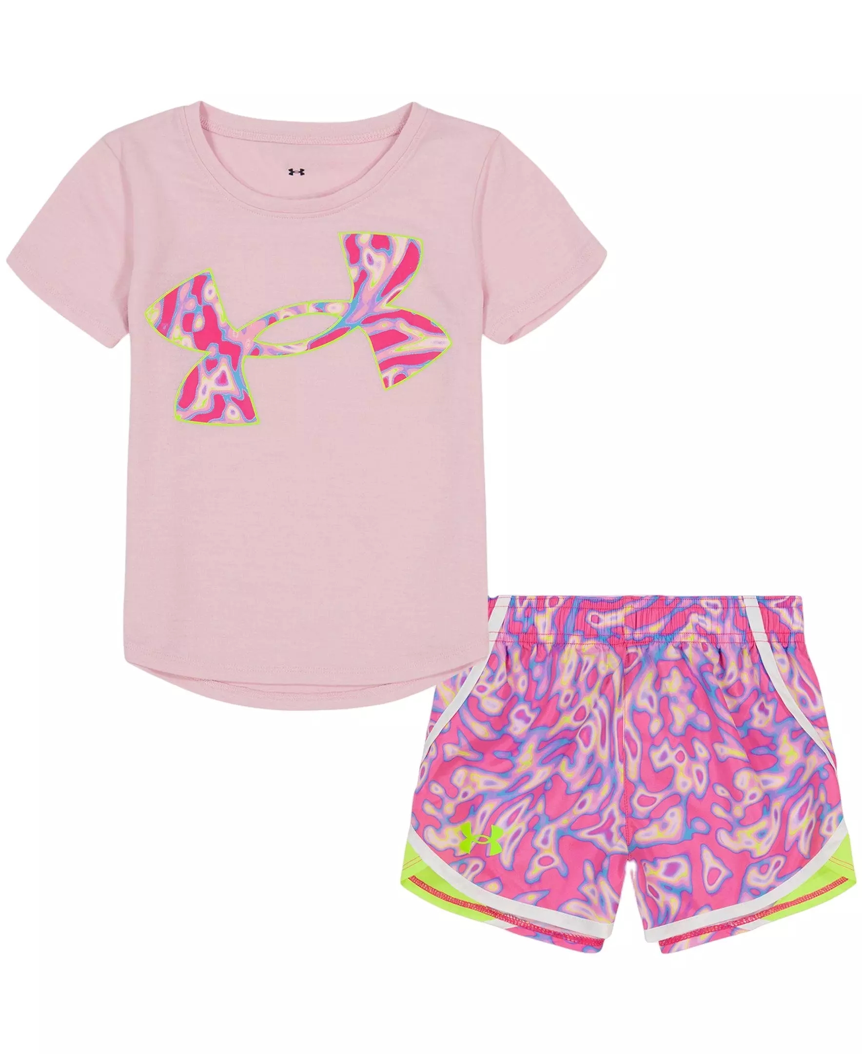 Under Armour Little Girls' Good Game Short Set - PINK