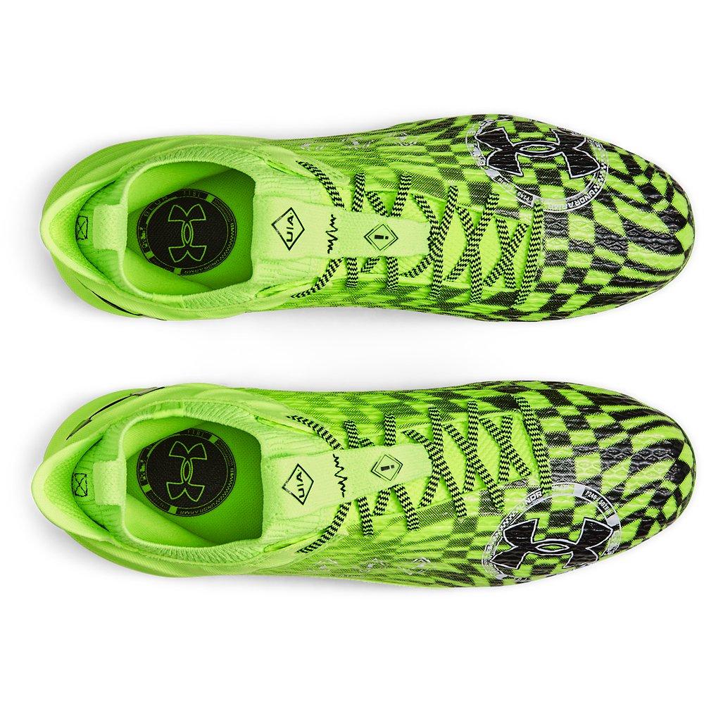 Under Armour Blur Smoke 2.0 "Lime/Black" Men's Football Cleat - Lime/Black Thumbnail View 5