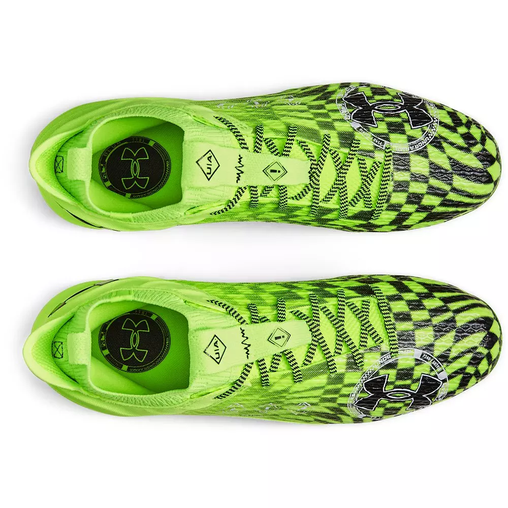 Under Armour Blur Smoke 2.0 "Lime/Black" Men's Football Cleat - Lime/Black