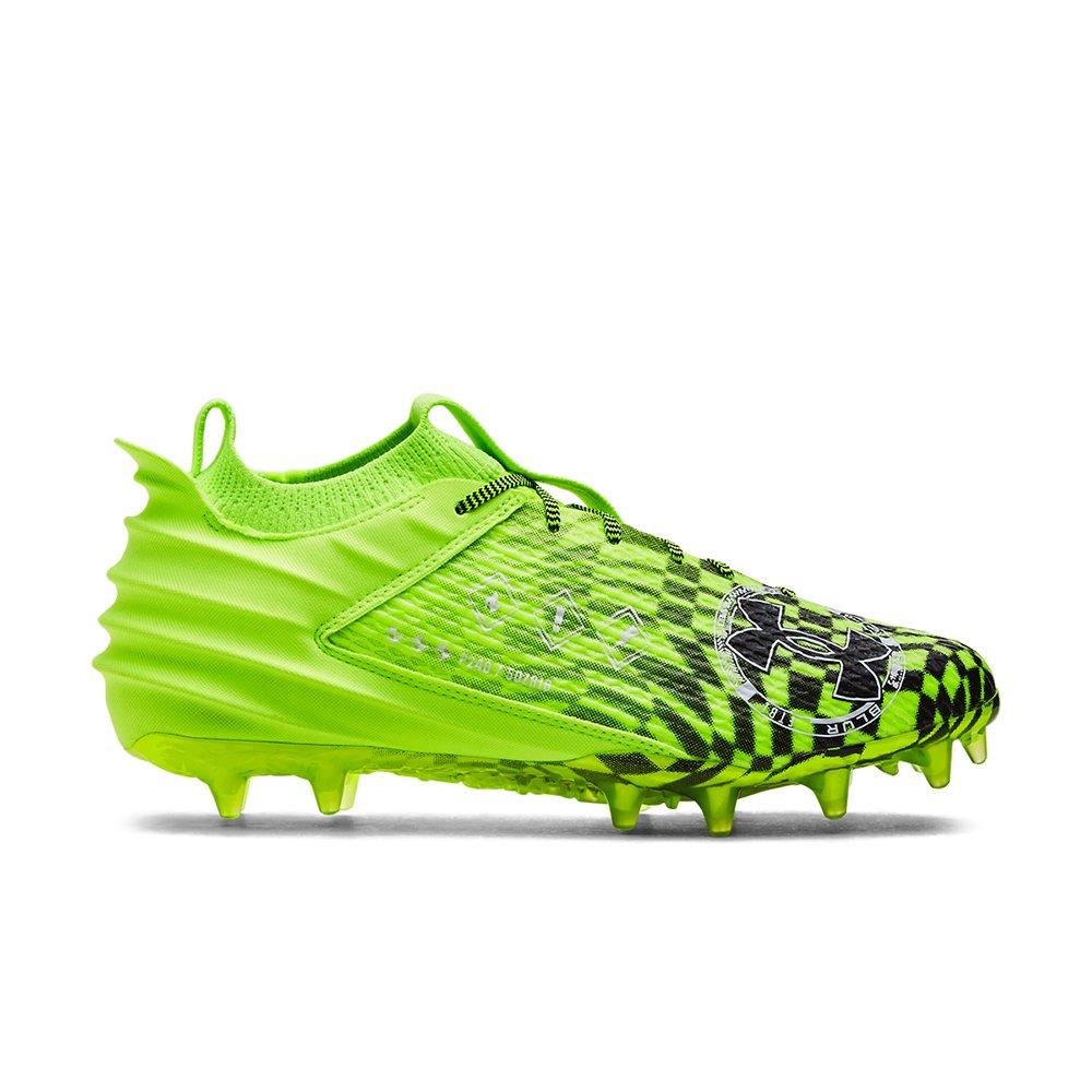 Lime green under armour store football cleats