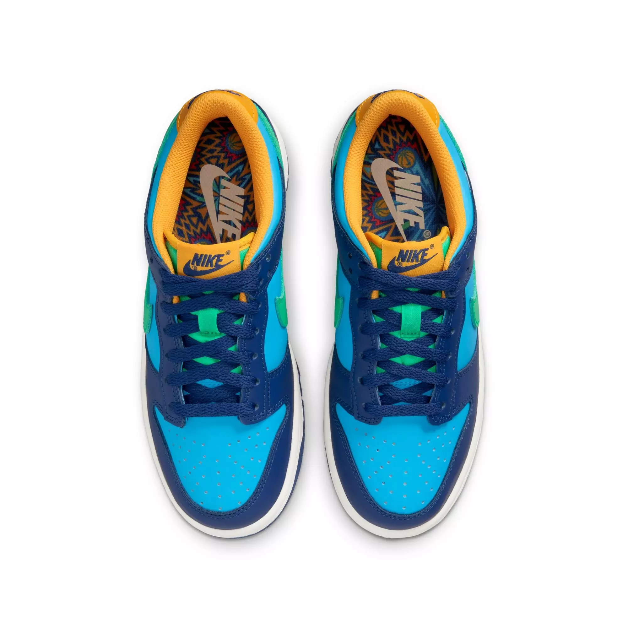 Nike Dunk Low "Baltic Blue/Electric Algae/Deep Royal" Grade School Kids' Shoe - BALTIC BLUE/ELECTRIC ALGAE/DEEP ROYAL