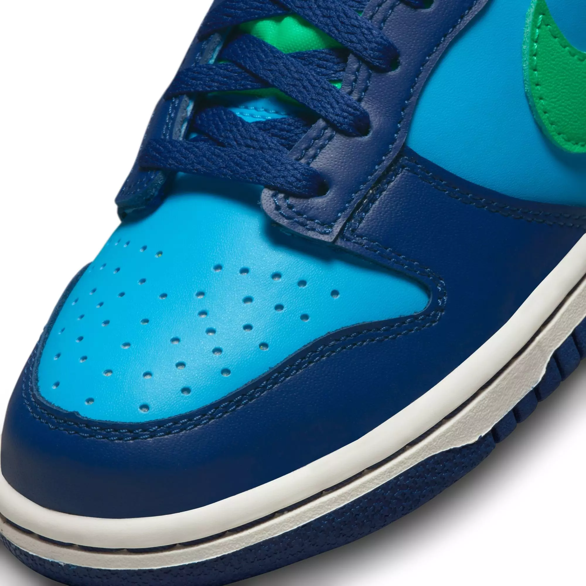 Nike Dunk Low "Baltic Blue/Electric Algae/Deep Royal" Grade School Kids' Shoe - BALTIC BLUE/ELECTRIC ALGAE/DEEP ROYAL