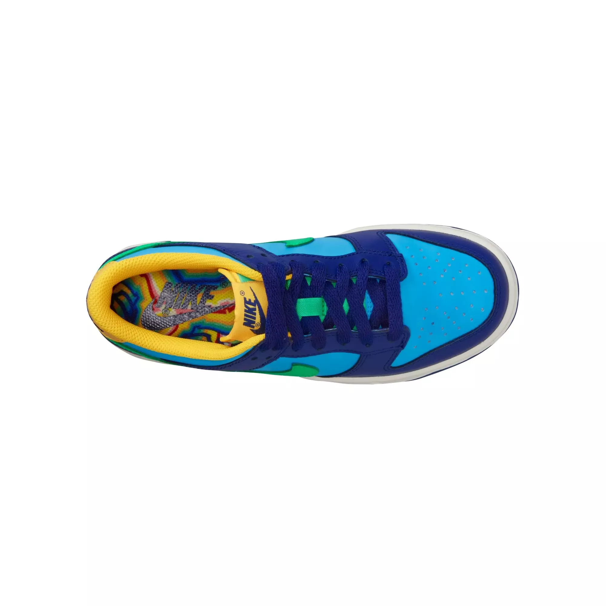 Nike Dunk Low "Baltic Blue/Electric Algae/Deep Royal" Grade School Kids' Shoe - BALTIC BLUE/ELECTRIC ALGAE/DEEP ROYAL