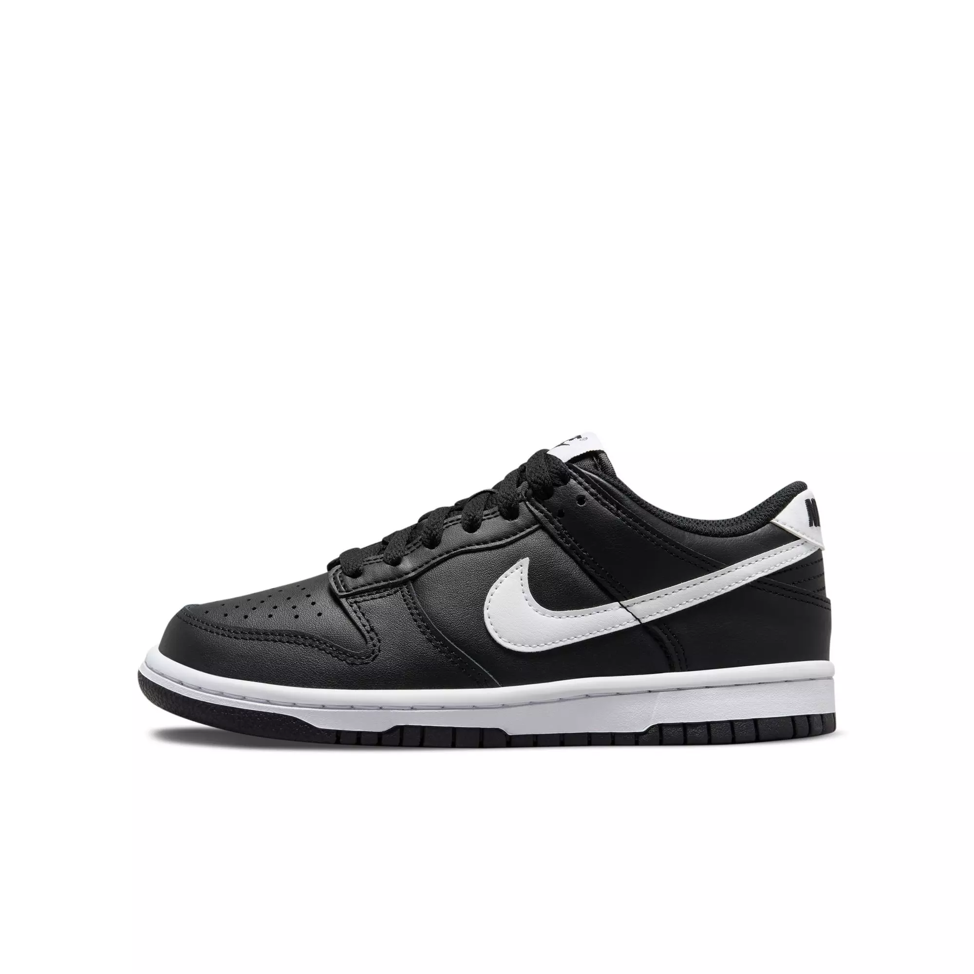 Nike Dunk Low "Black/White/Black" Grade School Boys' Shoe - BLACK/WHITE/BLACK