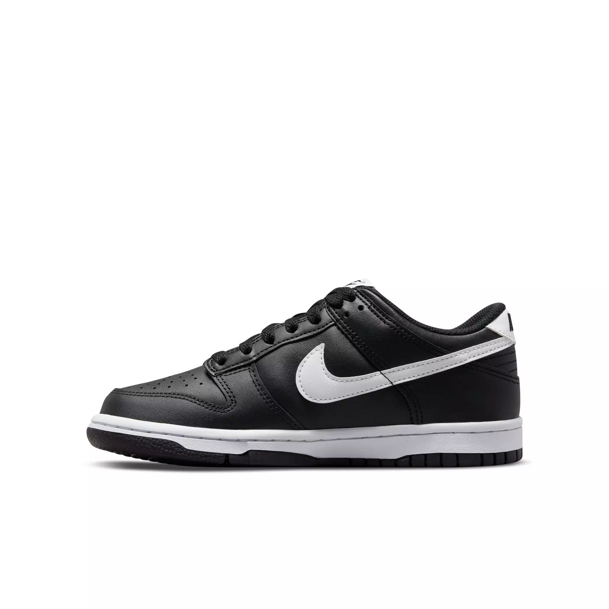 Nike Dunk Low "Black/White/Black" Grade School Boys' Shoe - BLACK/WHITE/BLACK