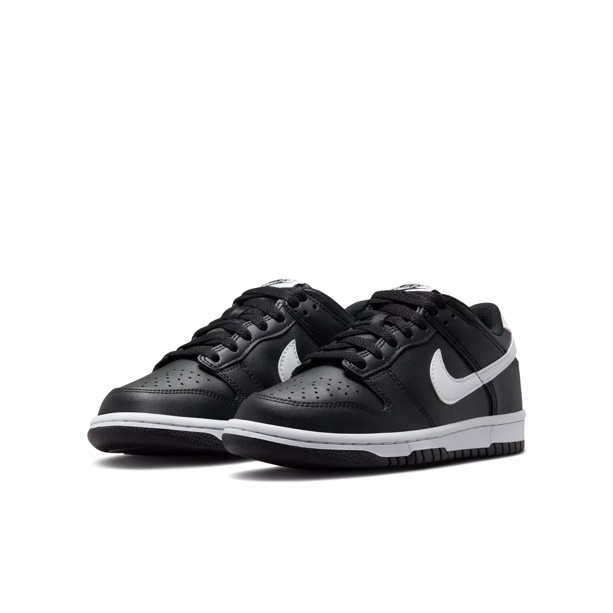 Nike Dunk Low "Black/White/Black" Grade School Boys' Shoe - BLACK/WHITE/BLACK