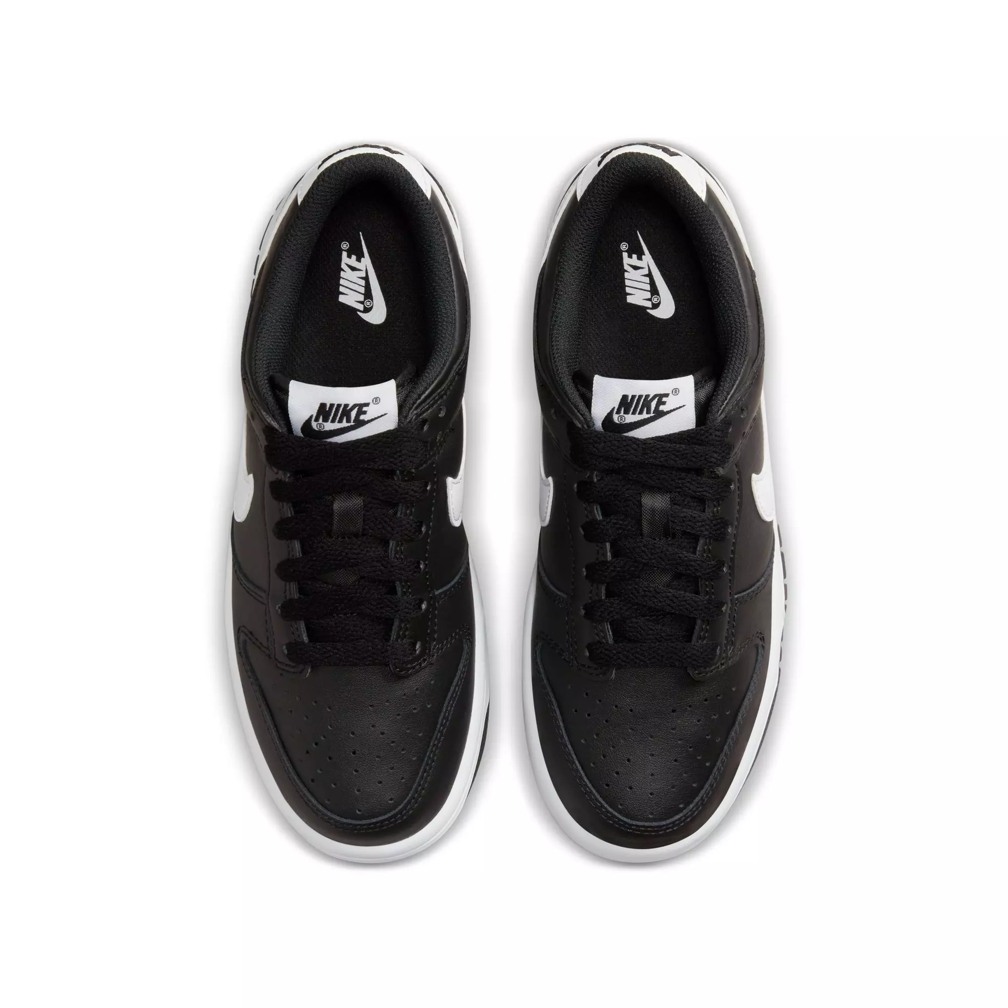 Nike Dunk Low "Black/White/Black" Grade School Boys' Shoe - BLACK/WHITE/BLACK