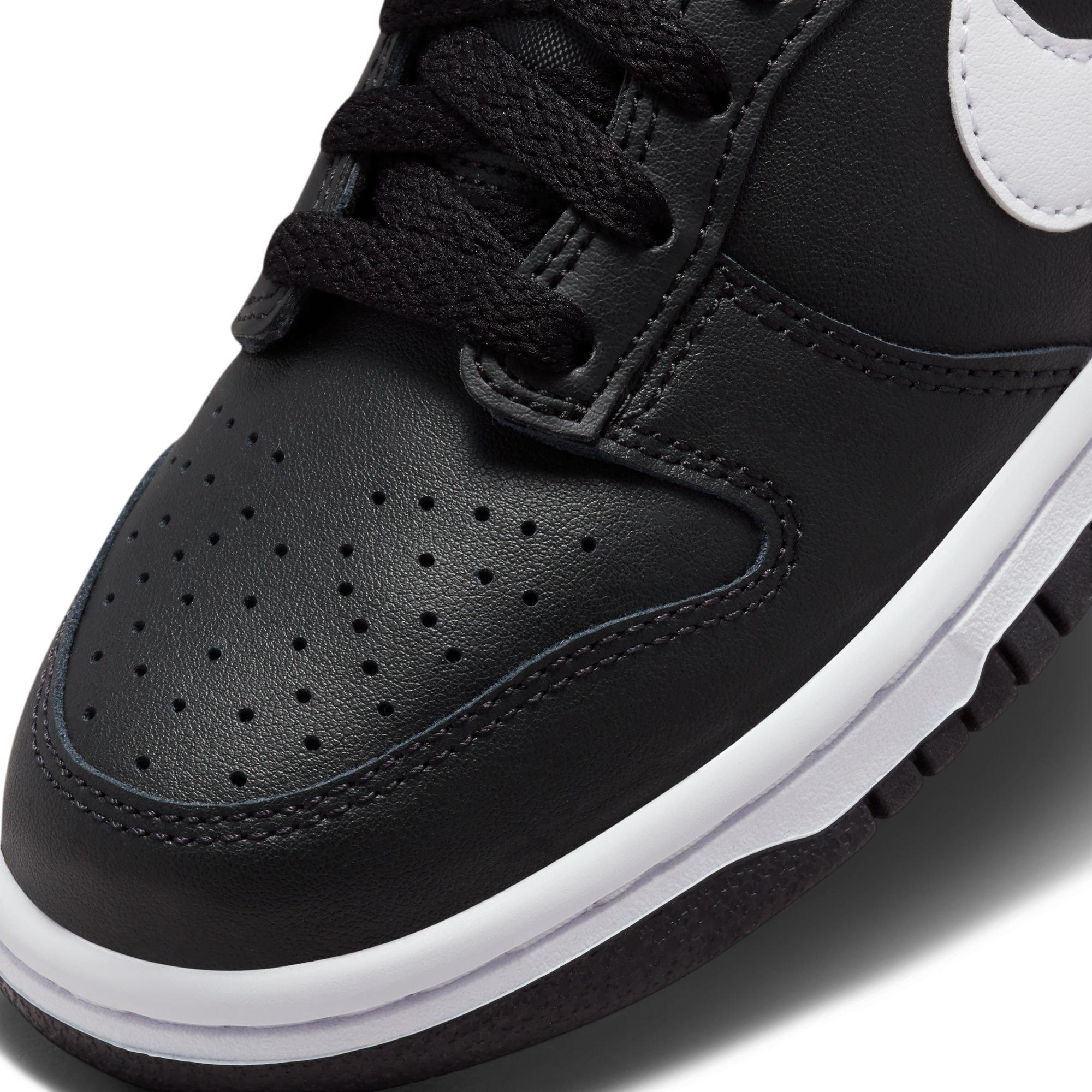 Nike Dunk Low "Black/White/Black" Grade School Boys' Shoe - BLACK/WHITE/BLACK Thumbnail View 9