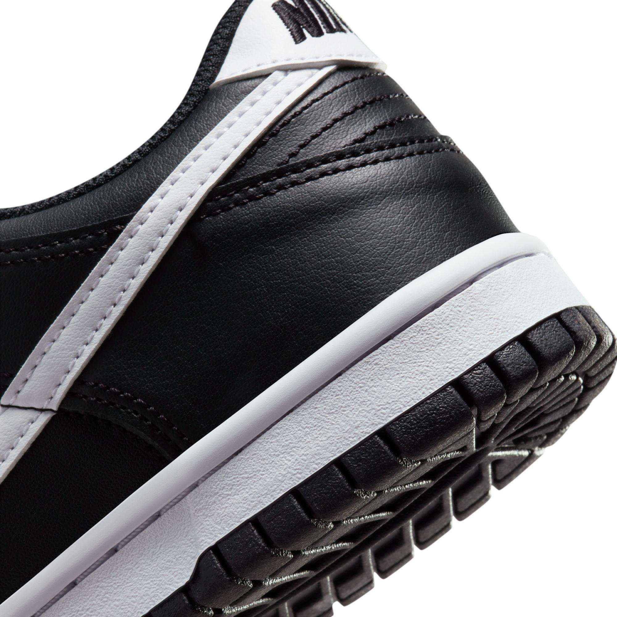 Nike Dunk Low "Black/White/Black" Grade School Boys' Shoe - BLACK/WHITE/BLACK Thumbnail View 10