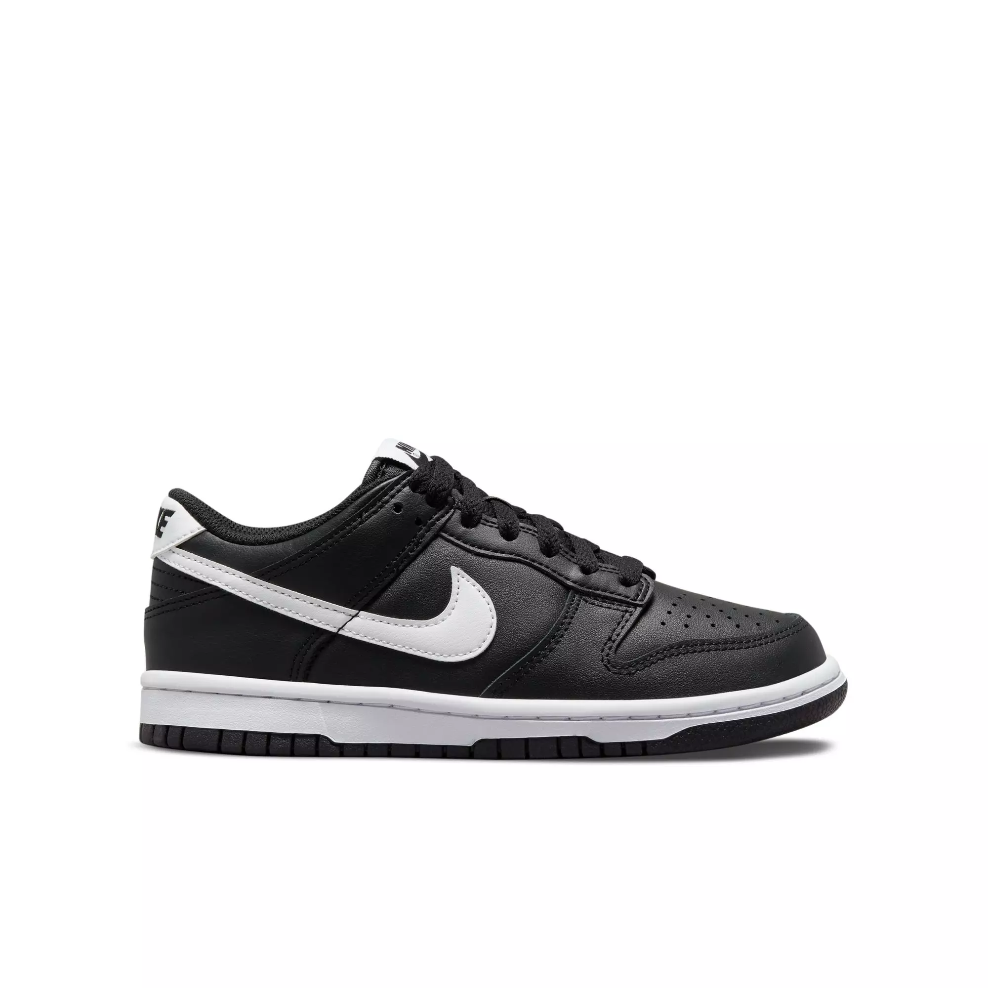 Nike Dunk Low "Black/White/Black" Grade School Boys' Shoe - BLACK/WHITE/BLACK