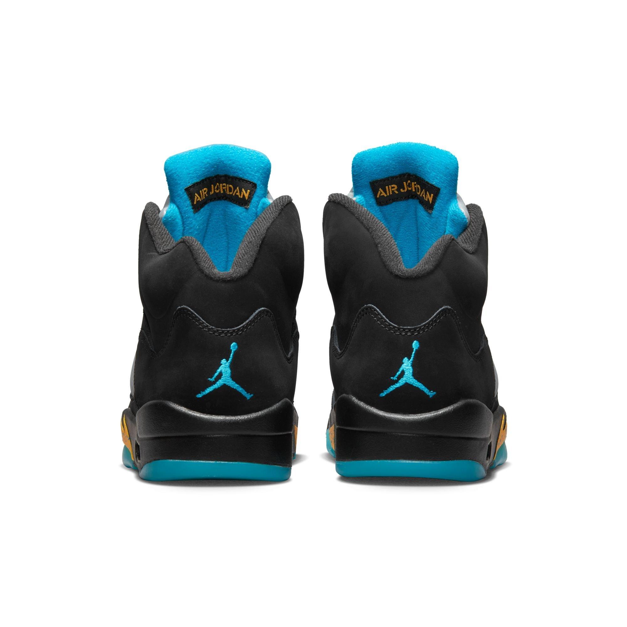 Jordan 5 Retro Black/Aquatone/Taxi Men's Shoe - Hibbett | City Gear