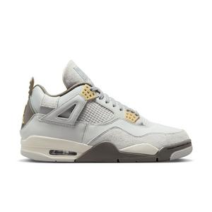 Jordan 4 Retro SE Cool Grey/Volt Grade School Kids' Shoe - Hibbett