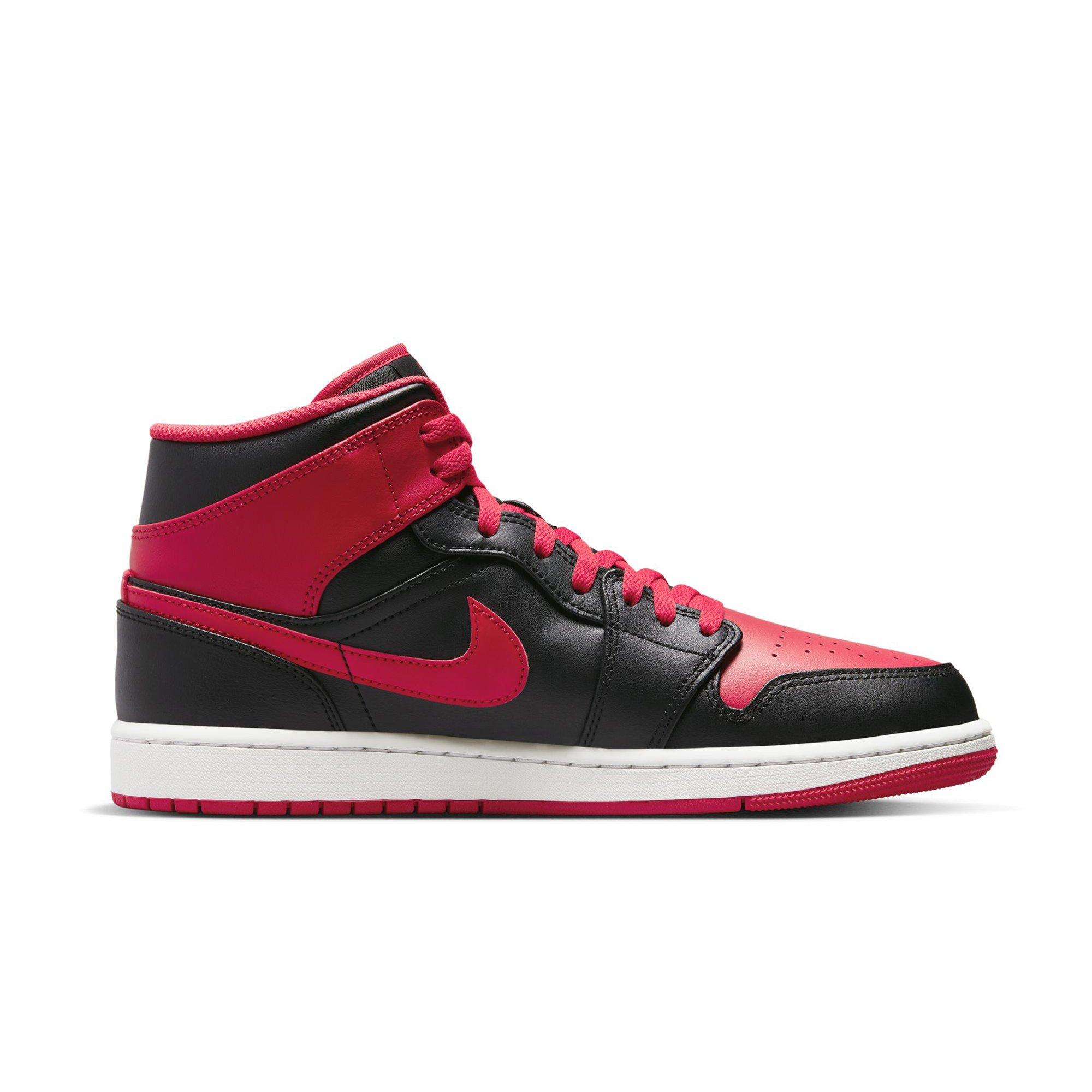 jordan aj 1 mid red and white