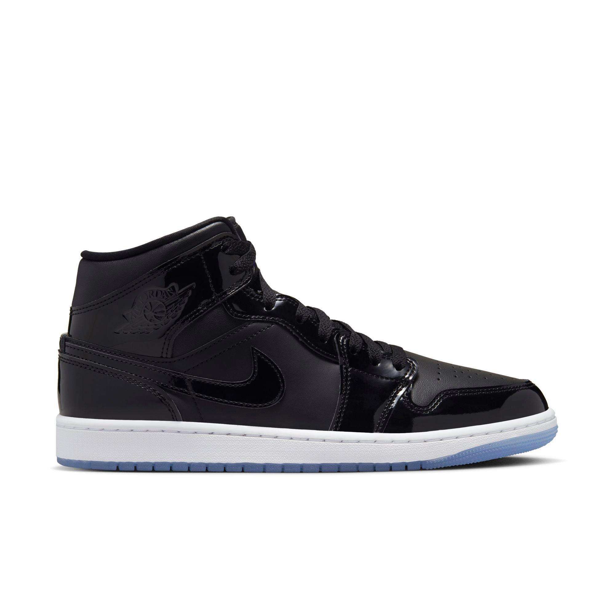 Jordan 1 store shiny black