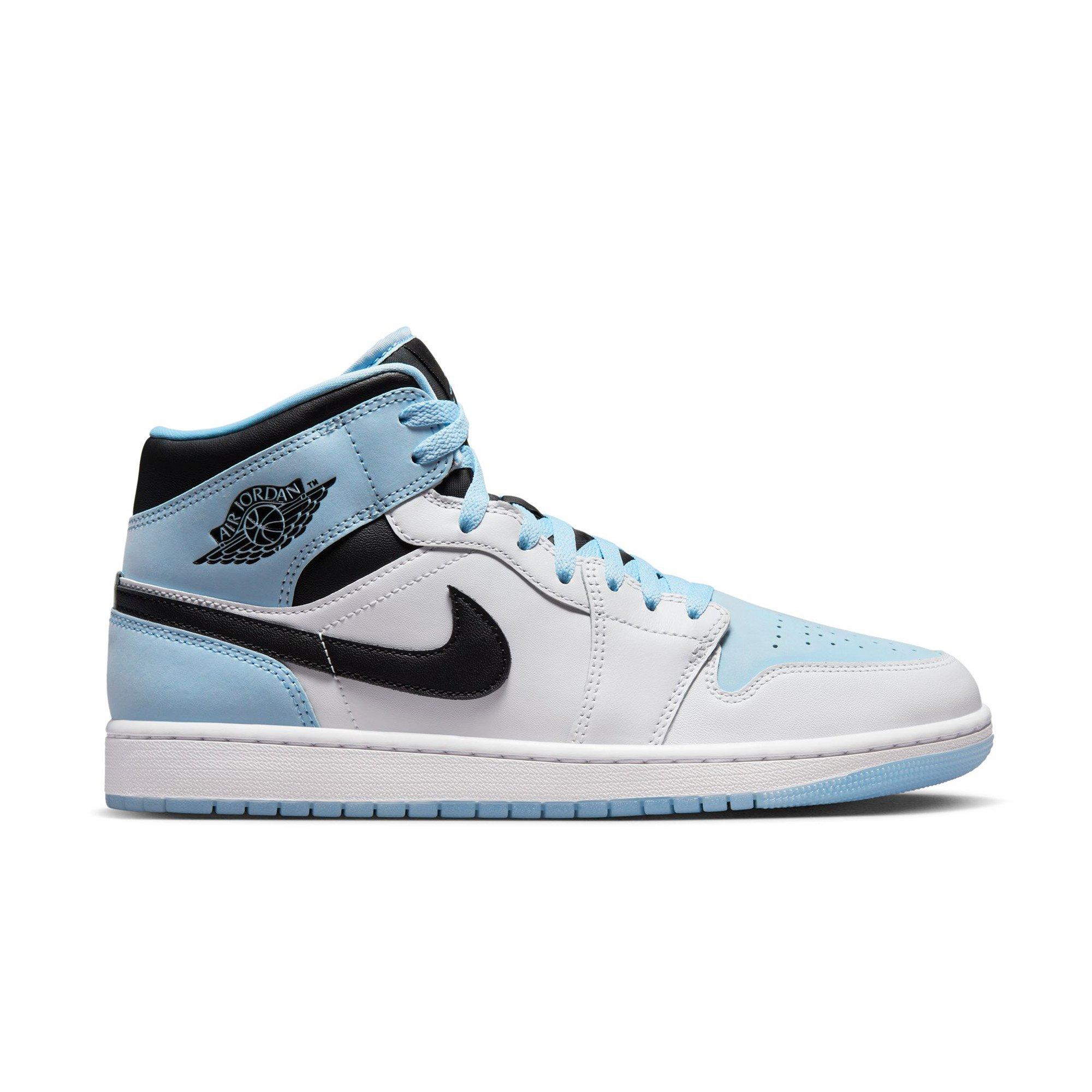 blue and silver jordan 1s