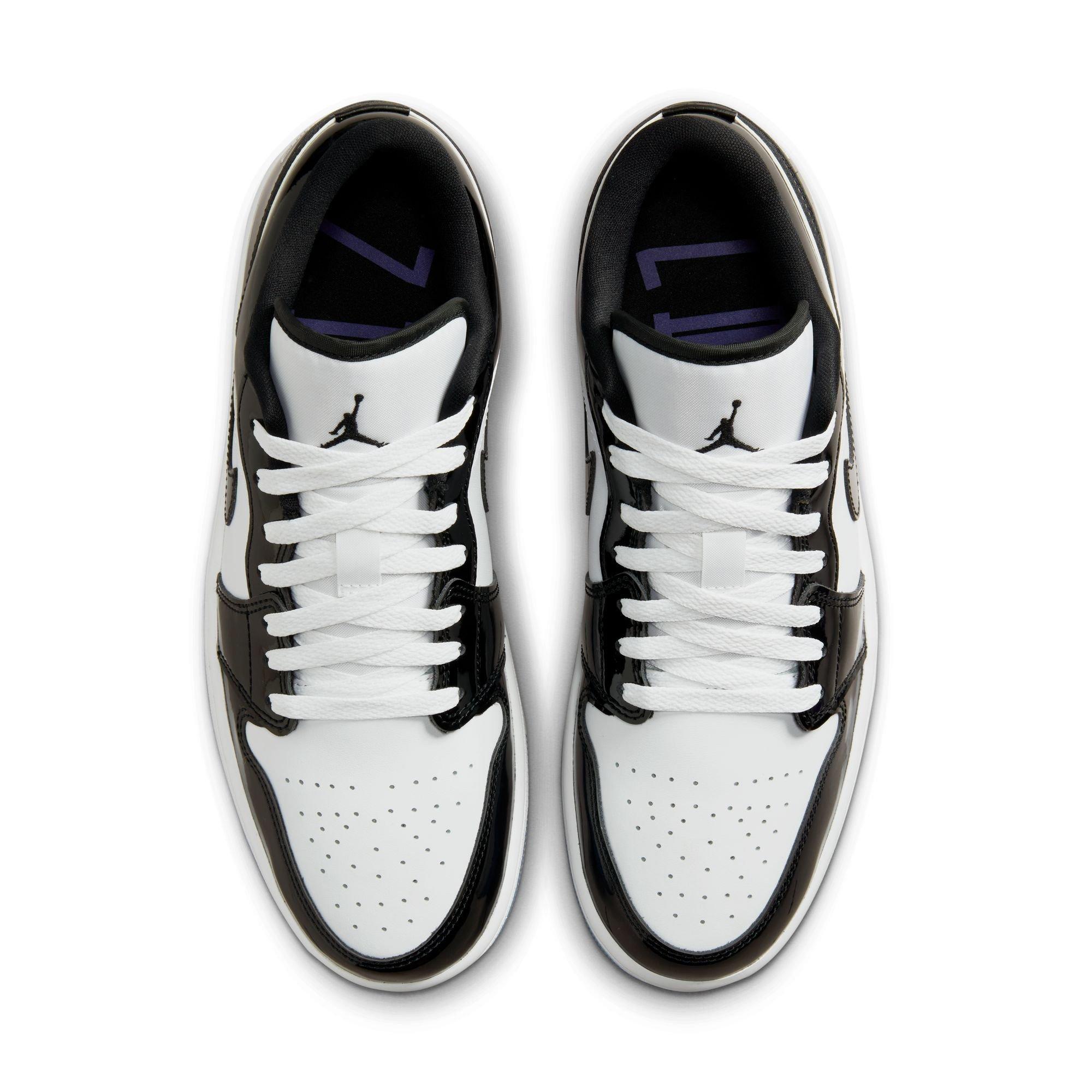 Jordan 1 Low White/Black/White Women's Shoe - Hibbett