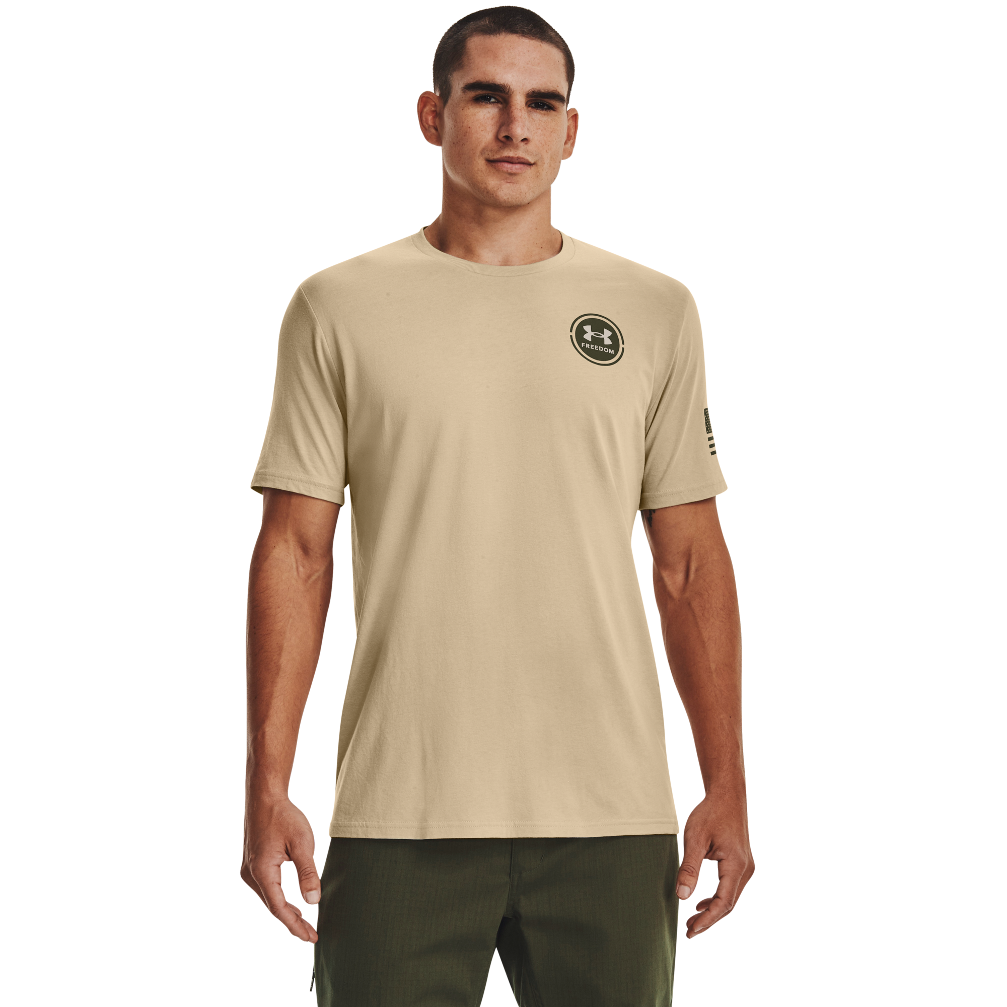 Under Armour Men's Freedom Snake Desert Tee-Tan - TAN Thumbnail View 2