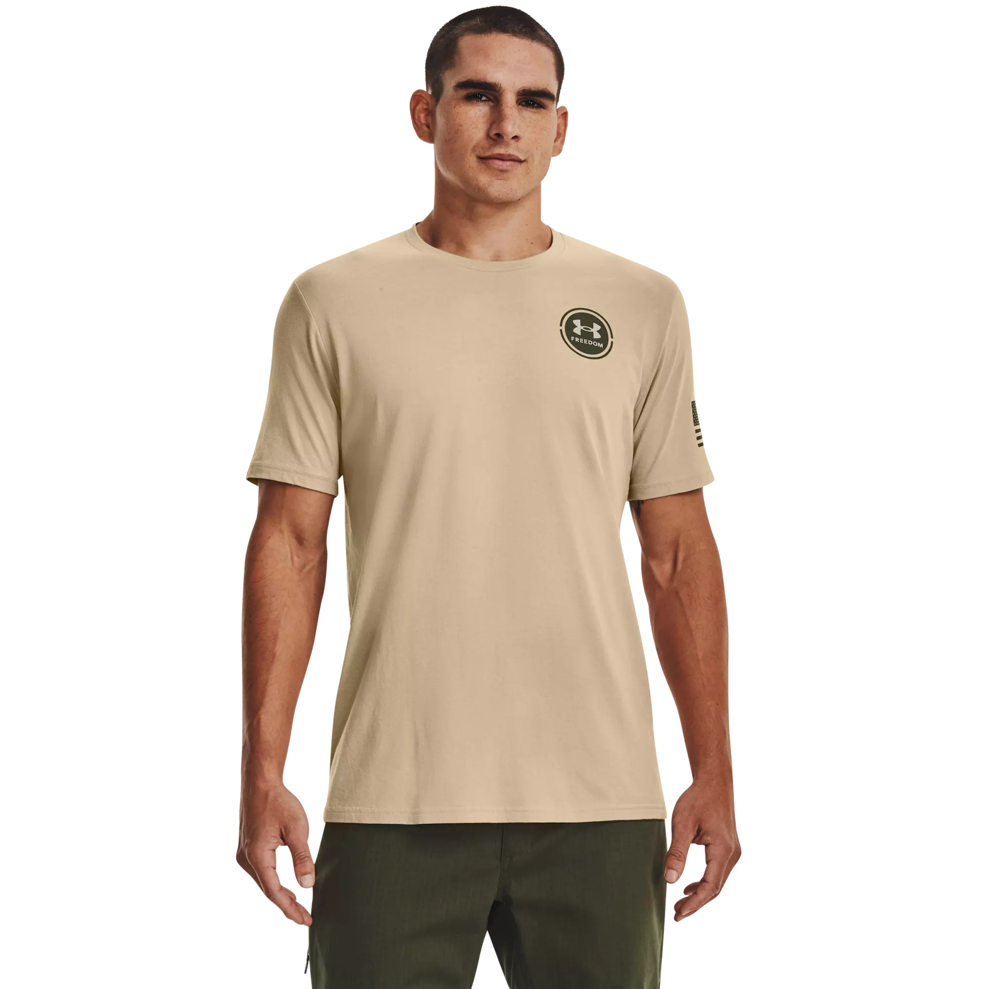 Under Armour Men's Freedom Snake Desert Tee-Tan - TAN