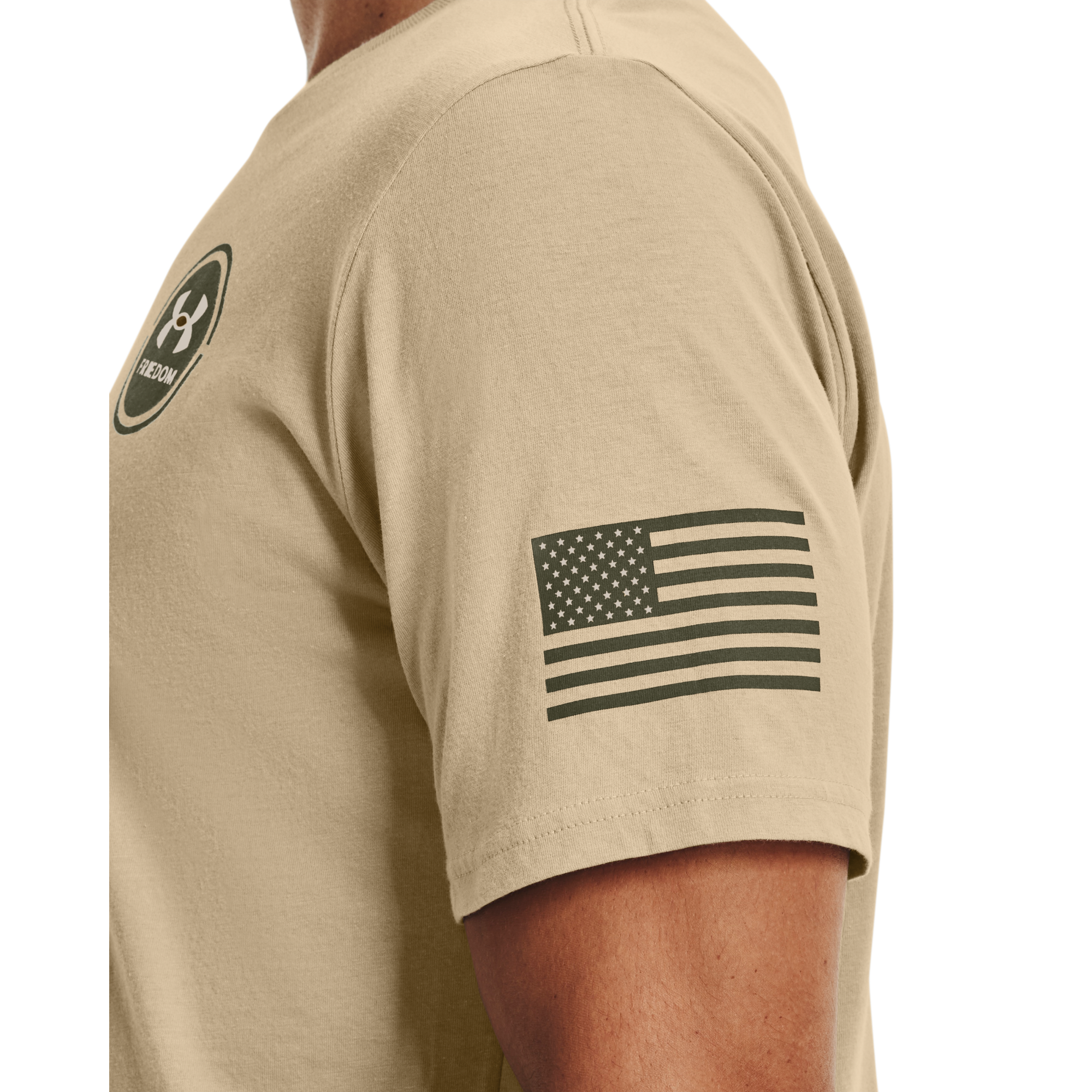 Under Armour Men's Freedom Snake Desert Tee-Tan - TAN Thumbnail View 3