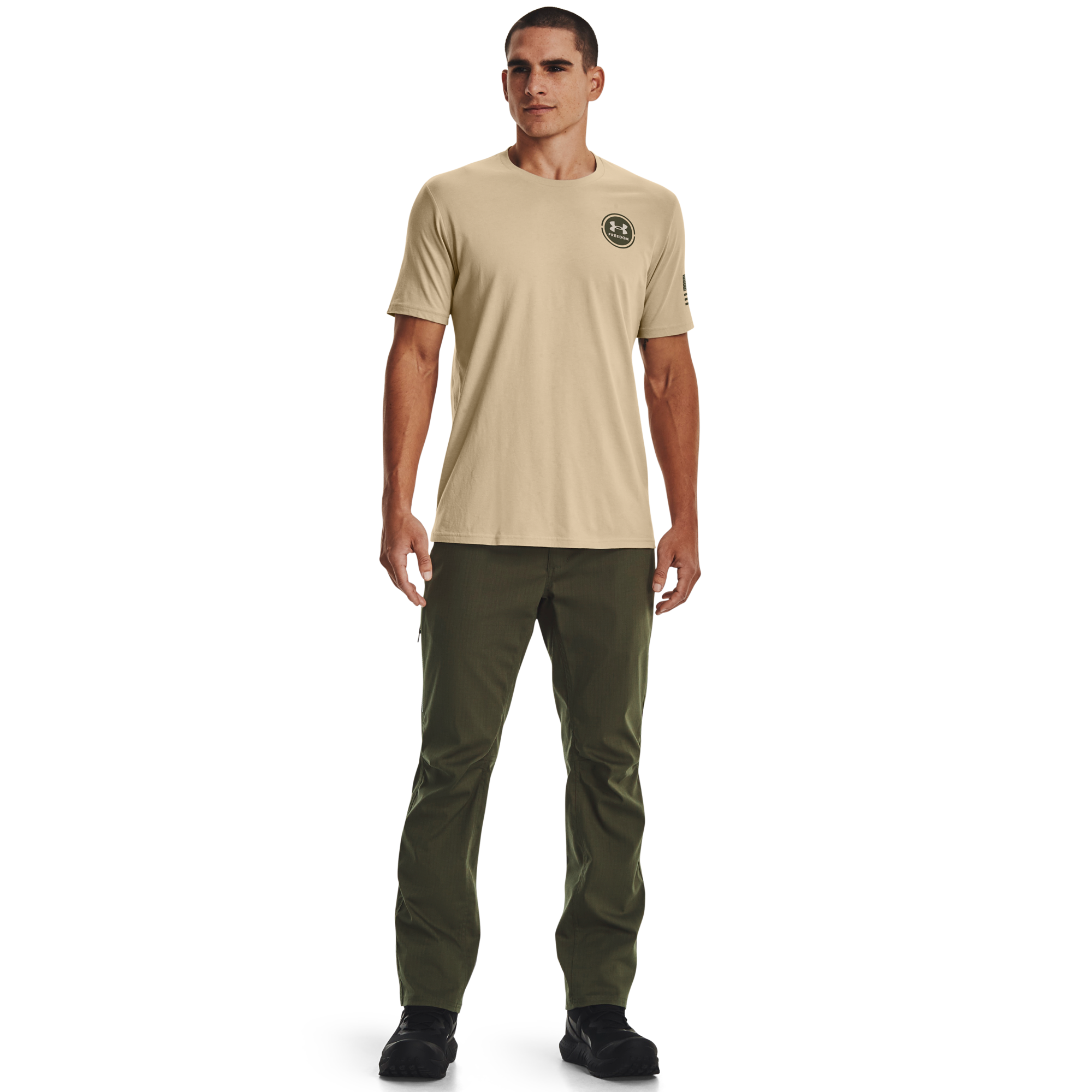 Under Armour Men's Freedom Snake Desert Tee-Tan - TAN Thumbnail View 4