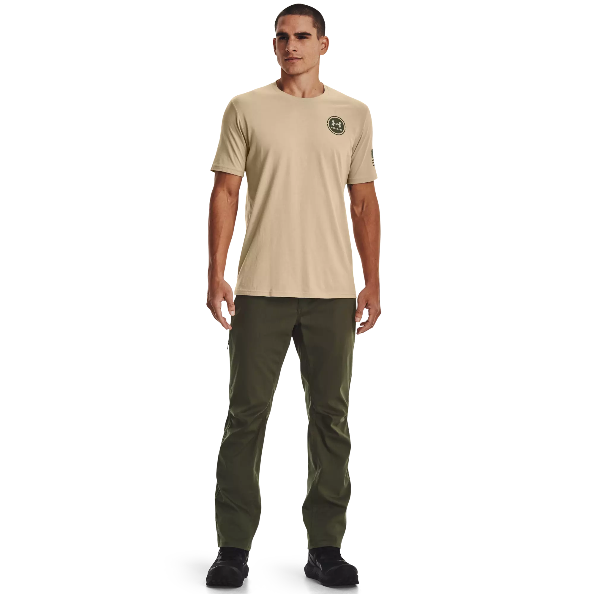 Under Armour Men's Freedom Snake Desert Tee-Tan - TAN