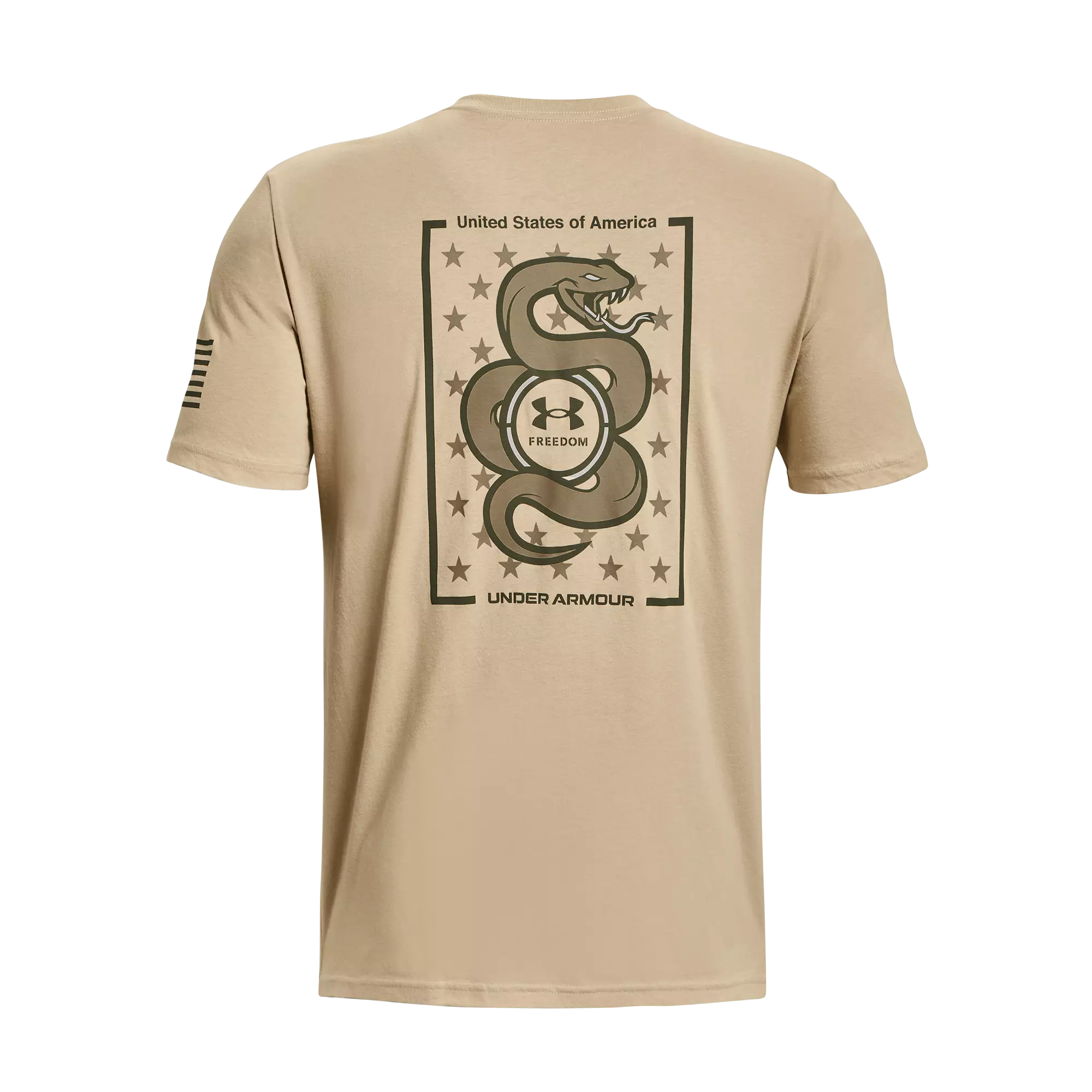 Under Armour Men's Freedom Snake Desert Tee-Tan - TAN