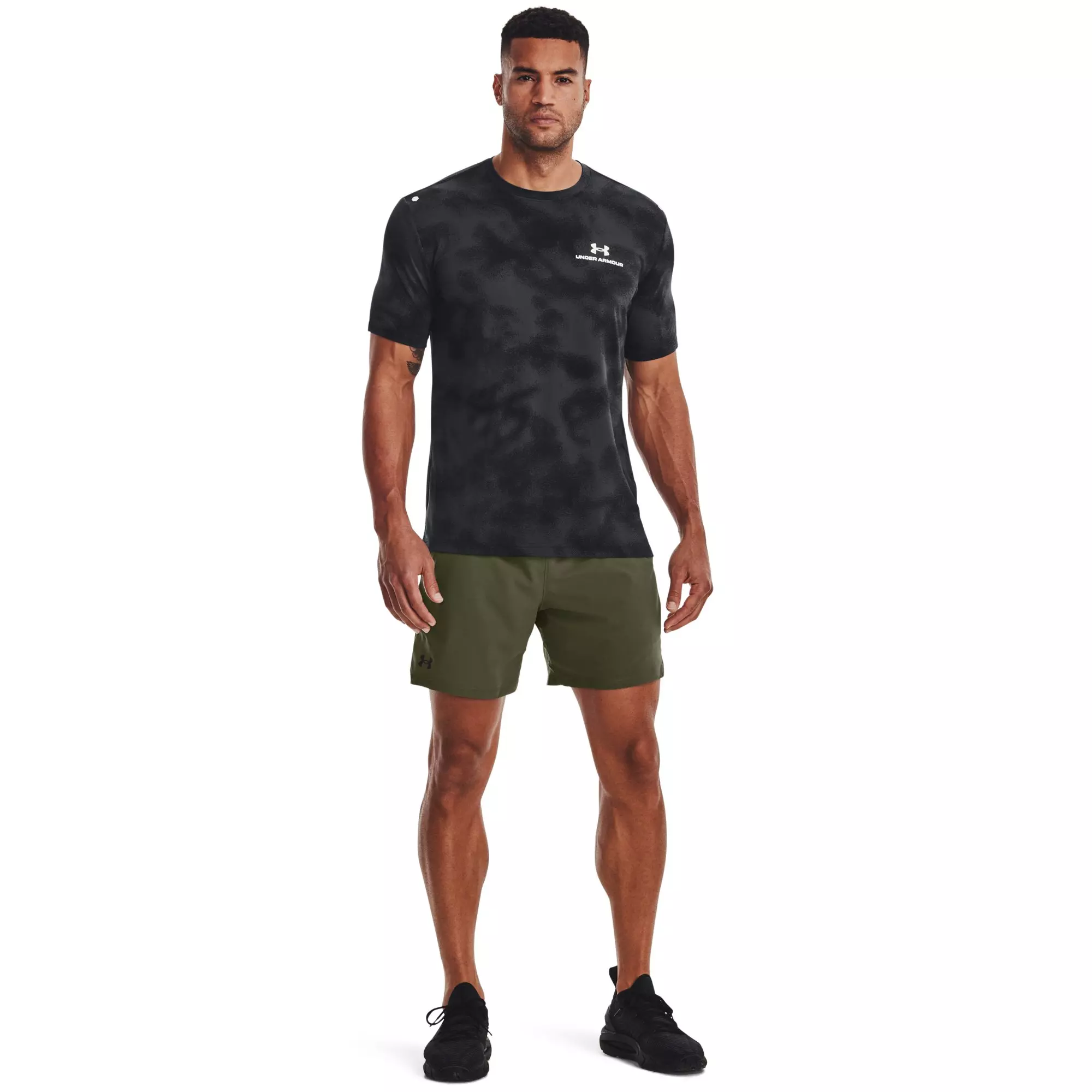 Under Armour Men's Vanish Woven 6" Shorts-Olive - OLIVE