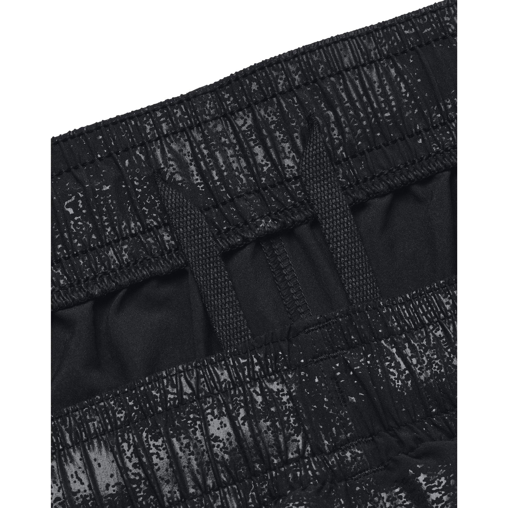 Under Armour Men's Woven Emboss Shorts-Black - BLACK Thumbnail View 3