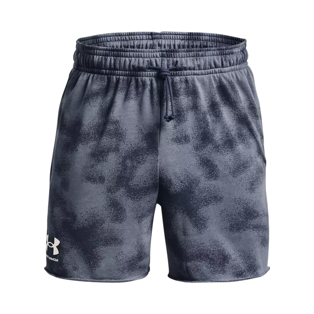 Under Armour Men's Rival Terry 6" Shorts-Grey - GREY