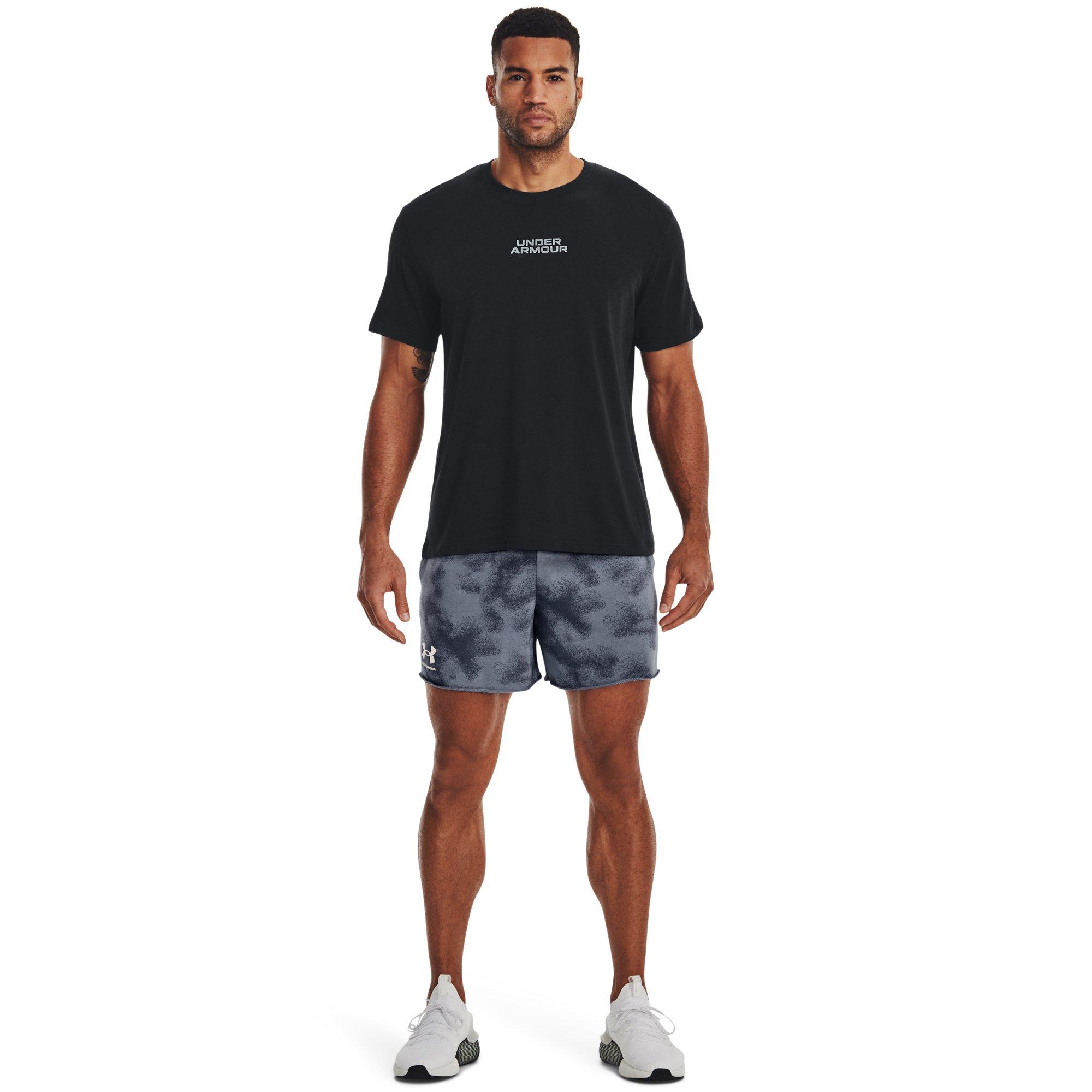 Under Armour Men's Rival Terry 6" Shorts-Grey - GREY Thumbnail View 4